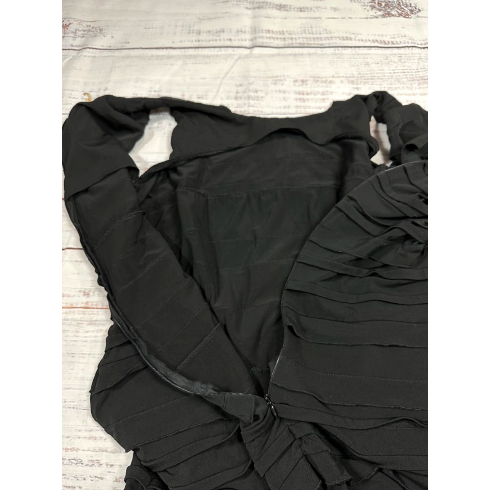Calvin Klein Calvin Klein Womens Dress Size 14 Black Knee Length Back Zipper Sheath Size XL / US 12-14 / IT 48-50 - 7 Thumbnail