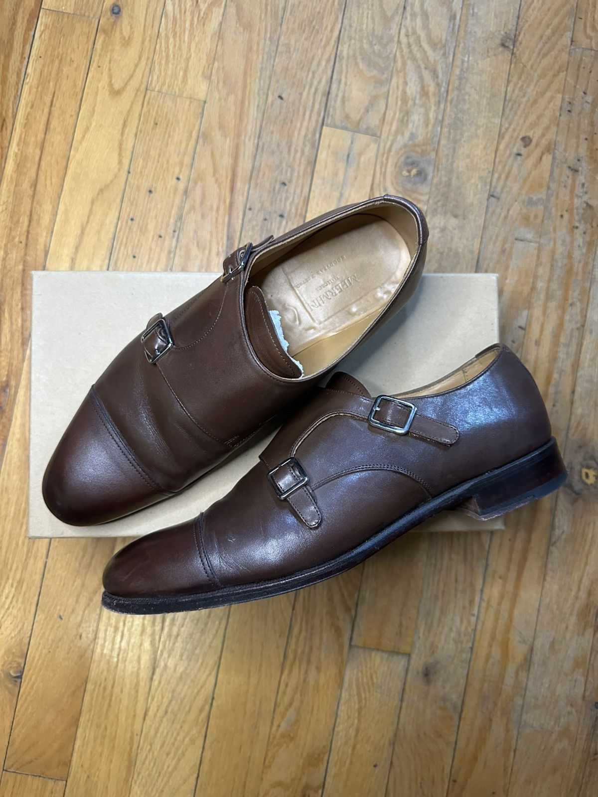 Meermin Meermin Brown monk strap shoes Size US 10 / EU 43 - 3 Thumbnail