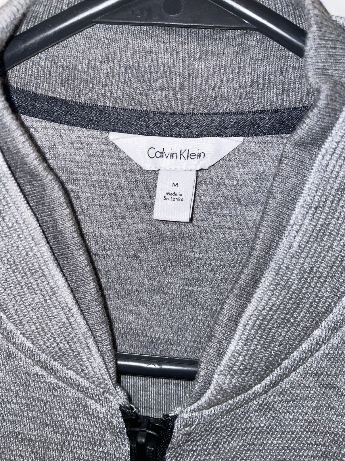 Calvin Klein Calvin Klein Grey Zip Up Sweater Size US M / EU 48-50 / 2 - 2 Thumbnail