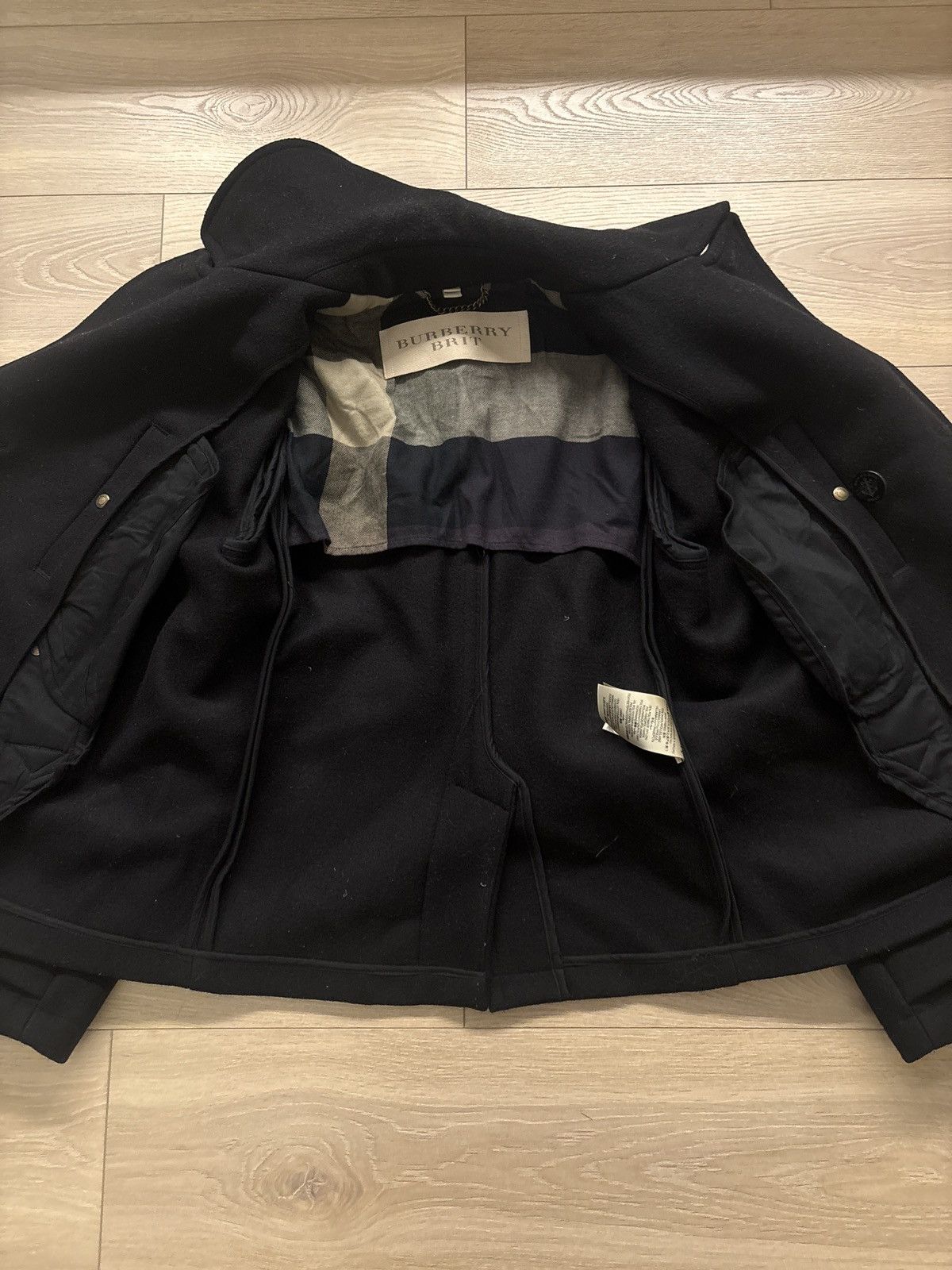 Burberry Vintage Burberry peacoat Size L / US 10 / IT 46 - 4 Thumbnail