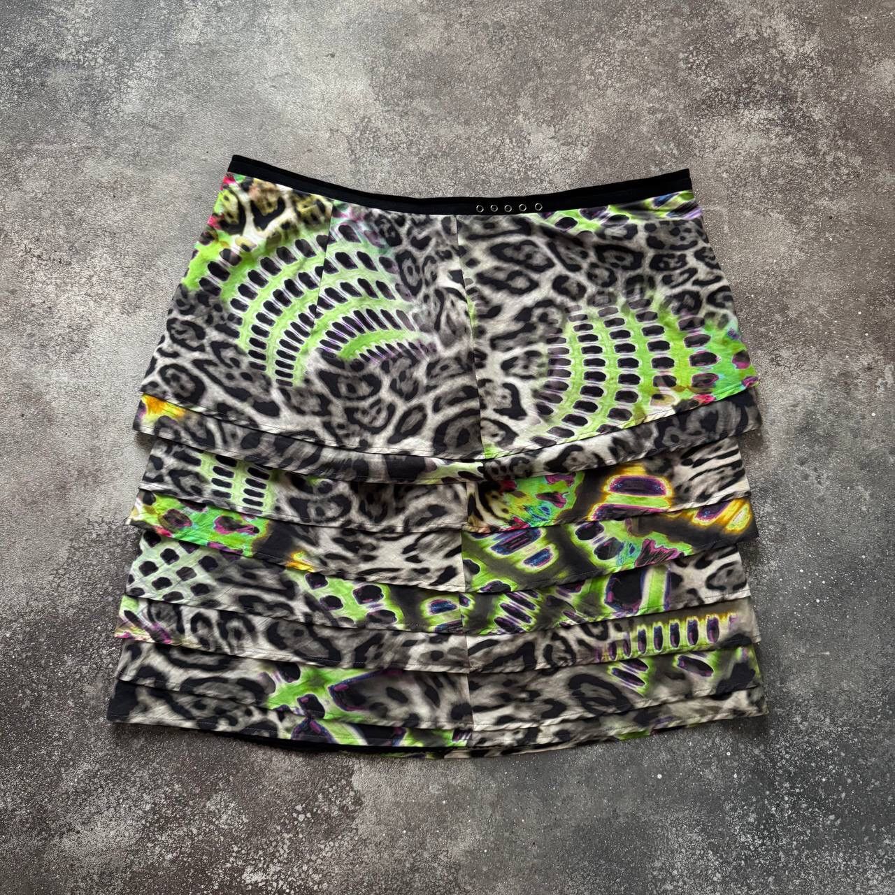 Hysteric Glamour × Japanese Brand Marc Cain Leopard Printed Pleated Skirt Size 32" / US 10 / IT 46 - 1 Thumbnail