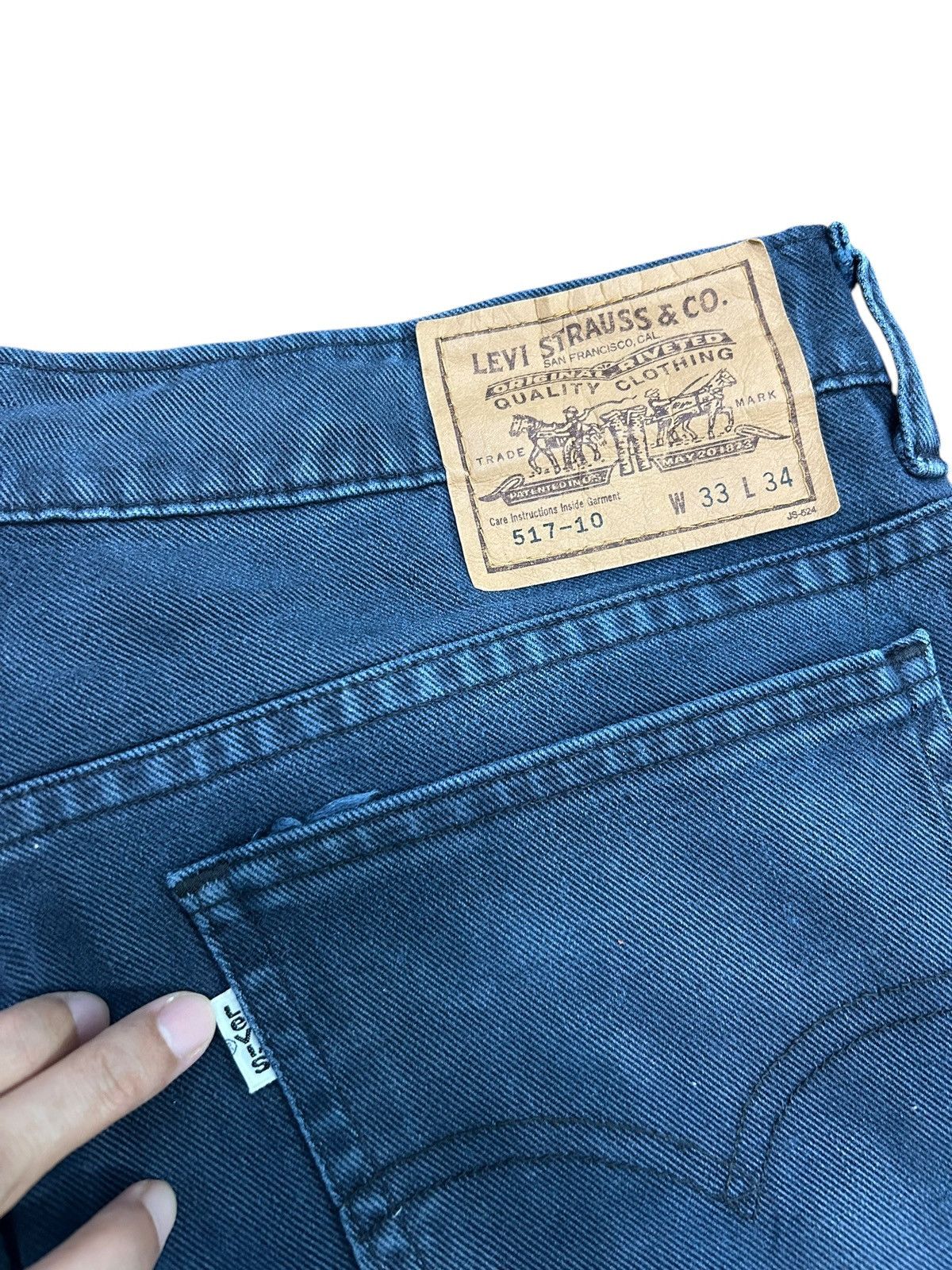 Levi's × Levi's Vintage Clothing Vintage Levis 517 Bootcut Black Colour Size US 32 / EU 48 - 8 Thumbnail