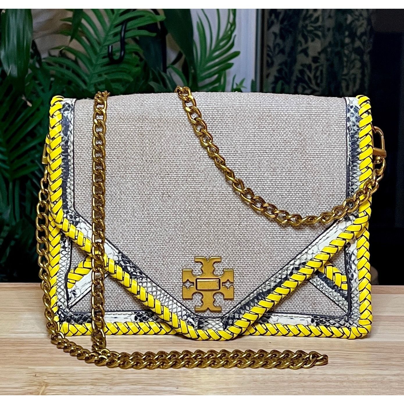 Tory Burch ✺✺ AUTHENTIC TORY BURCH LIMITED EDITION KIRA CANVAS & LEATHE Size ONE SIZE - 2 Thumbnail