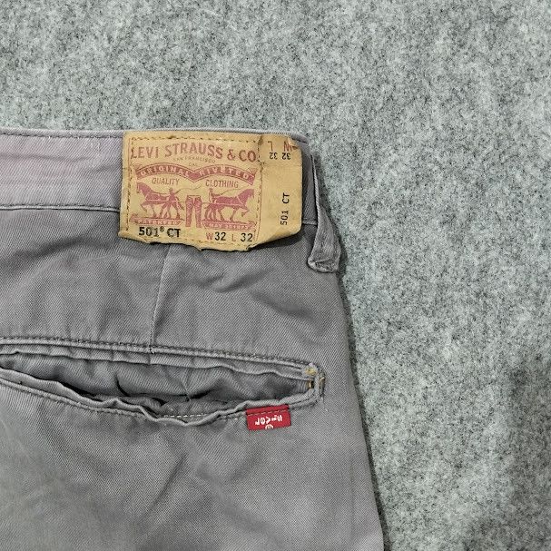 Levi's × Levi's Vintage Clothing × Vintage 🔥 90s Levi's 501 chinos / cotton twill vintage pants 🔥 Size US 32 / EU 48 - 3 Thumbnail