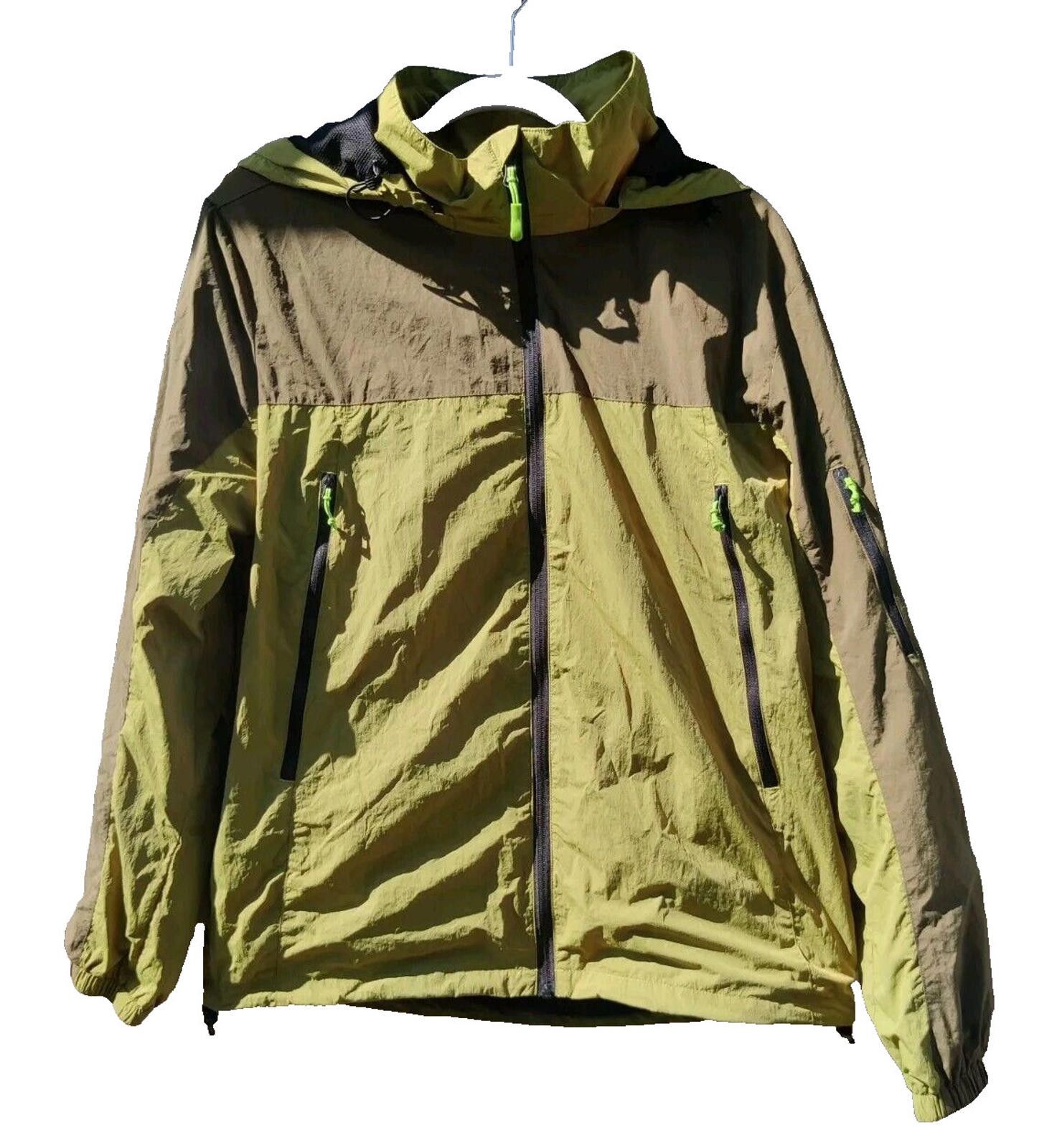 Casio CASEI Windbreaker Rain Jacket Medium Hooded Green Pockets Size US M / EU 48-50 / 2 - 1 Thumbnail