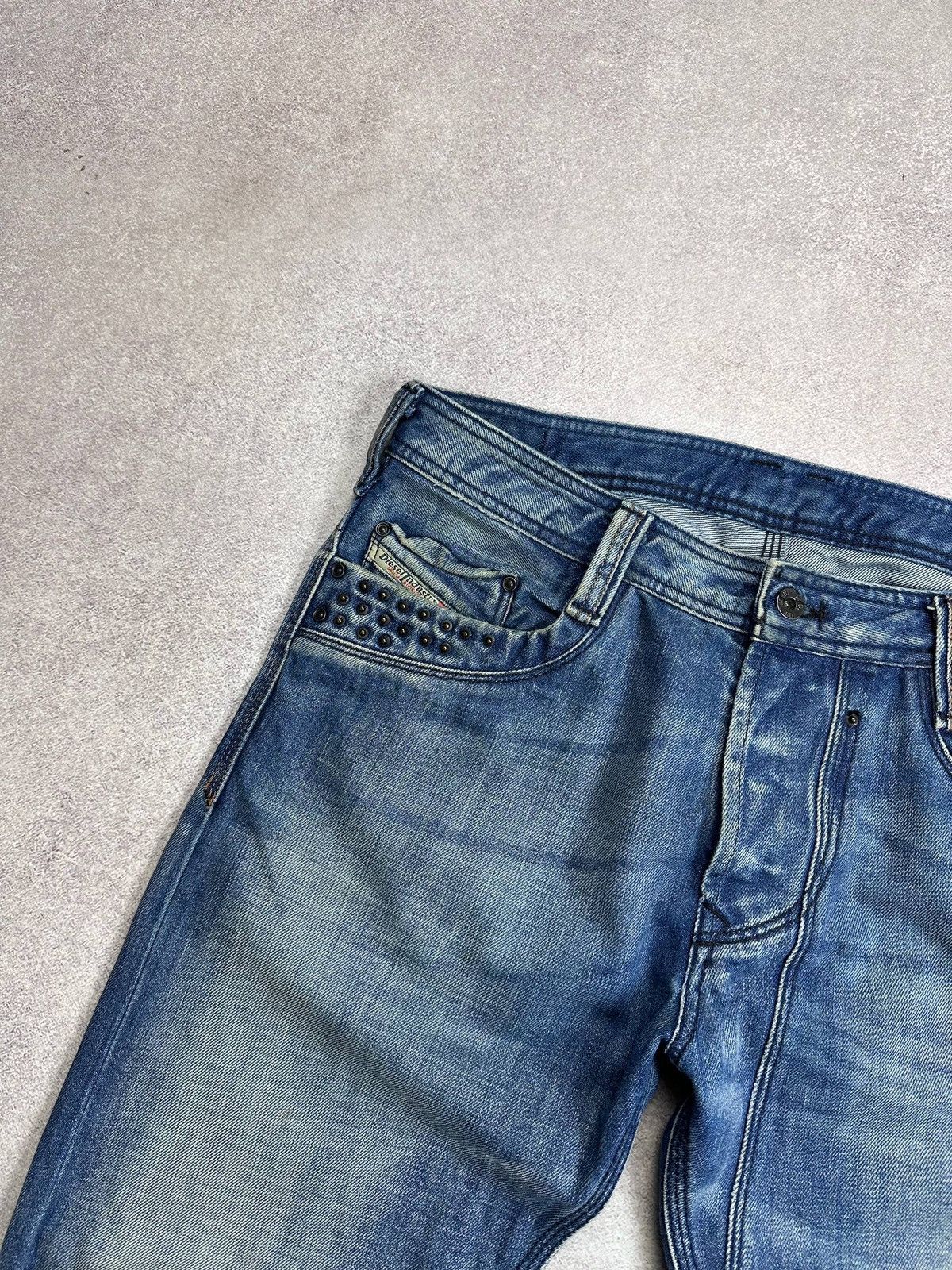 Diesel Vintage 90s Diesel Avantgarde Grunge Y2K Jeans 34 Size US 34 / EU 50 - 6 Thumbnail