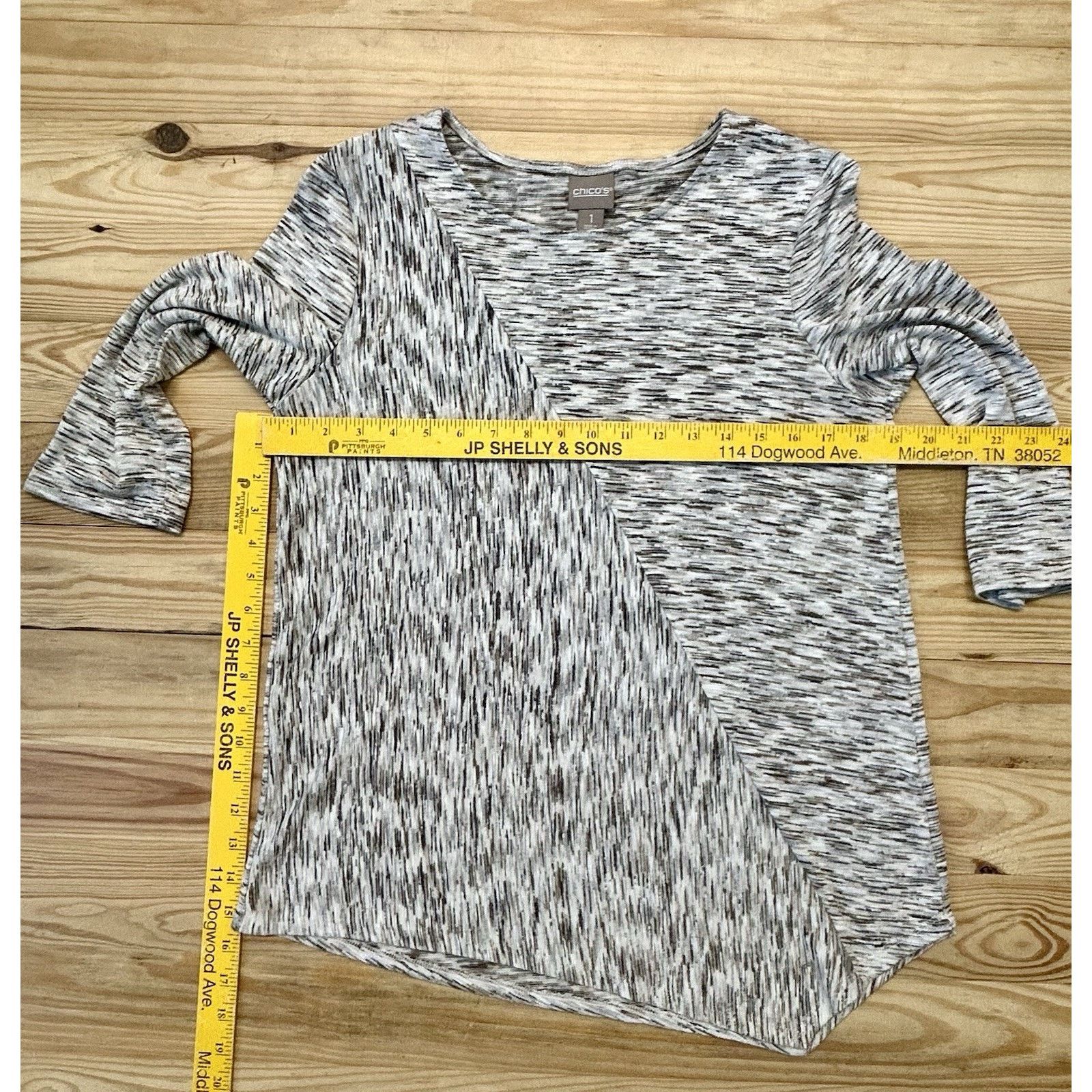 Chicos Chicos Shirt Women's 1 Medium mimi marble spacedye Size M / US 6-8 / IT 42-44 - 8 Thumbnail