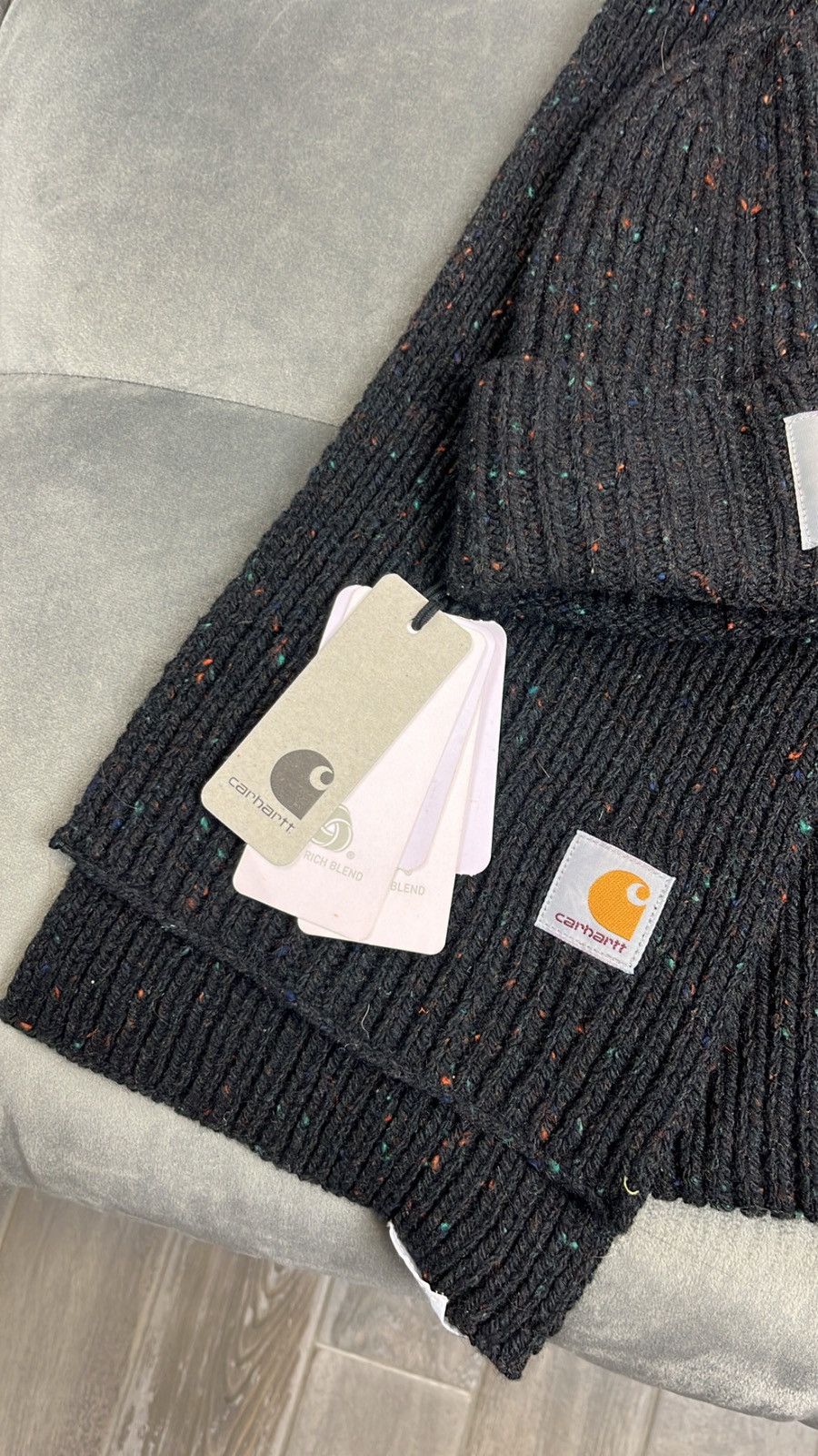Carhartt × Carhartt Wip Carhartt hat + scarf set new condition Size ONE SIZE - 2 Thumbnail