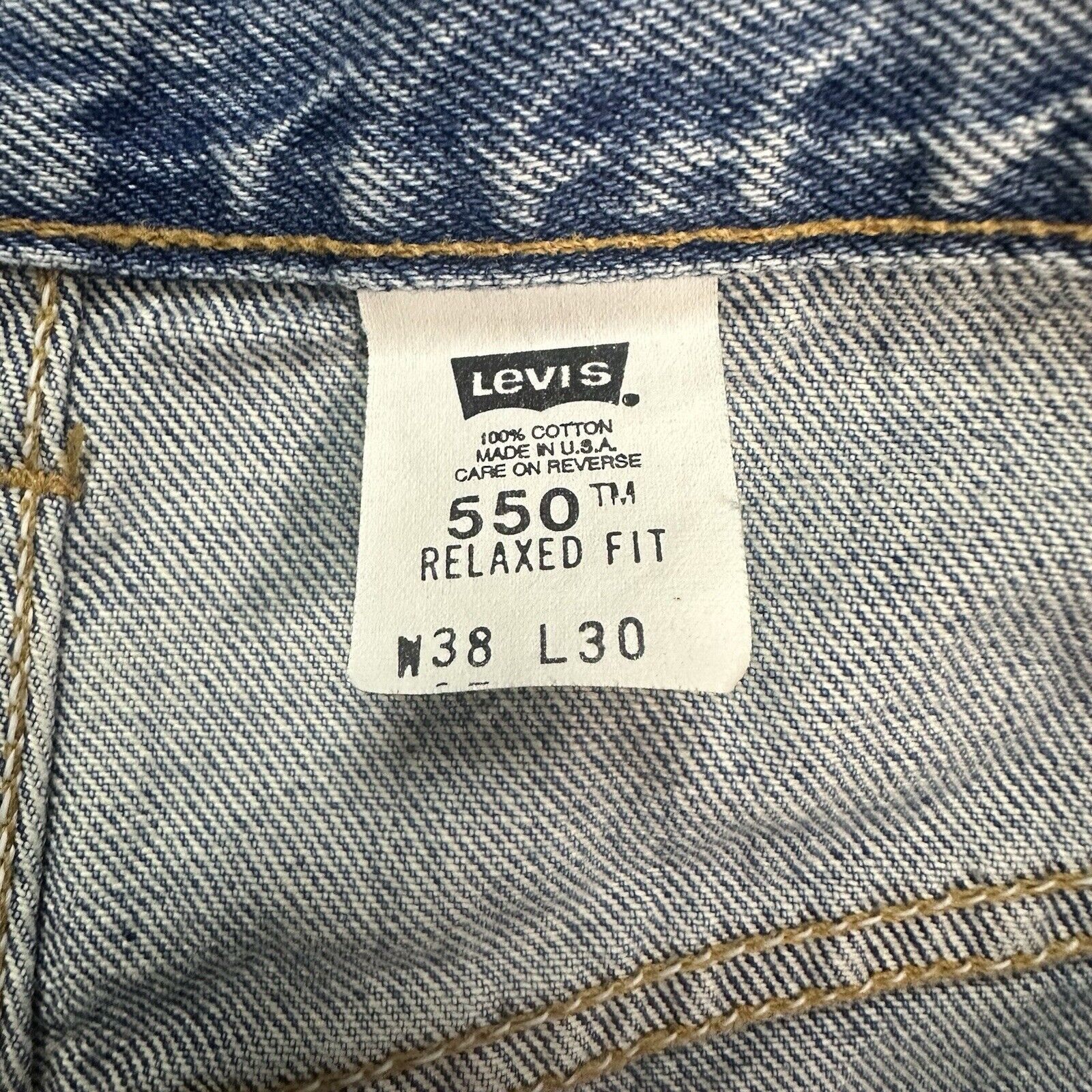 Levi's × Vintage NWT Vintage Levi’s 550 Relaxed Fit Denim Jeans 38x30 NEW Size US 38 / EU 54 - 8 Thumbnail