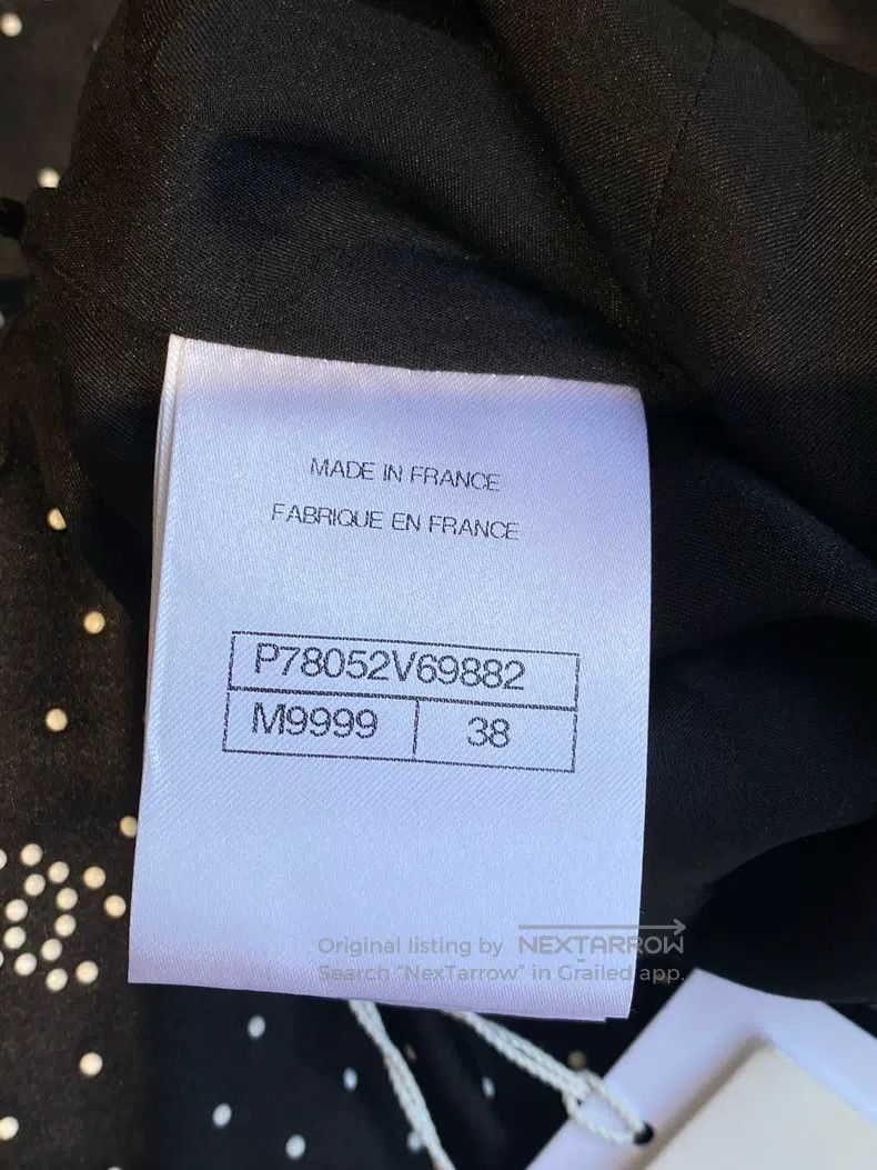 Chanel Chanel 24-year-old black dotted silk skirt Size 25" / US 0 / IT 36 - 5 Thumbnail