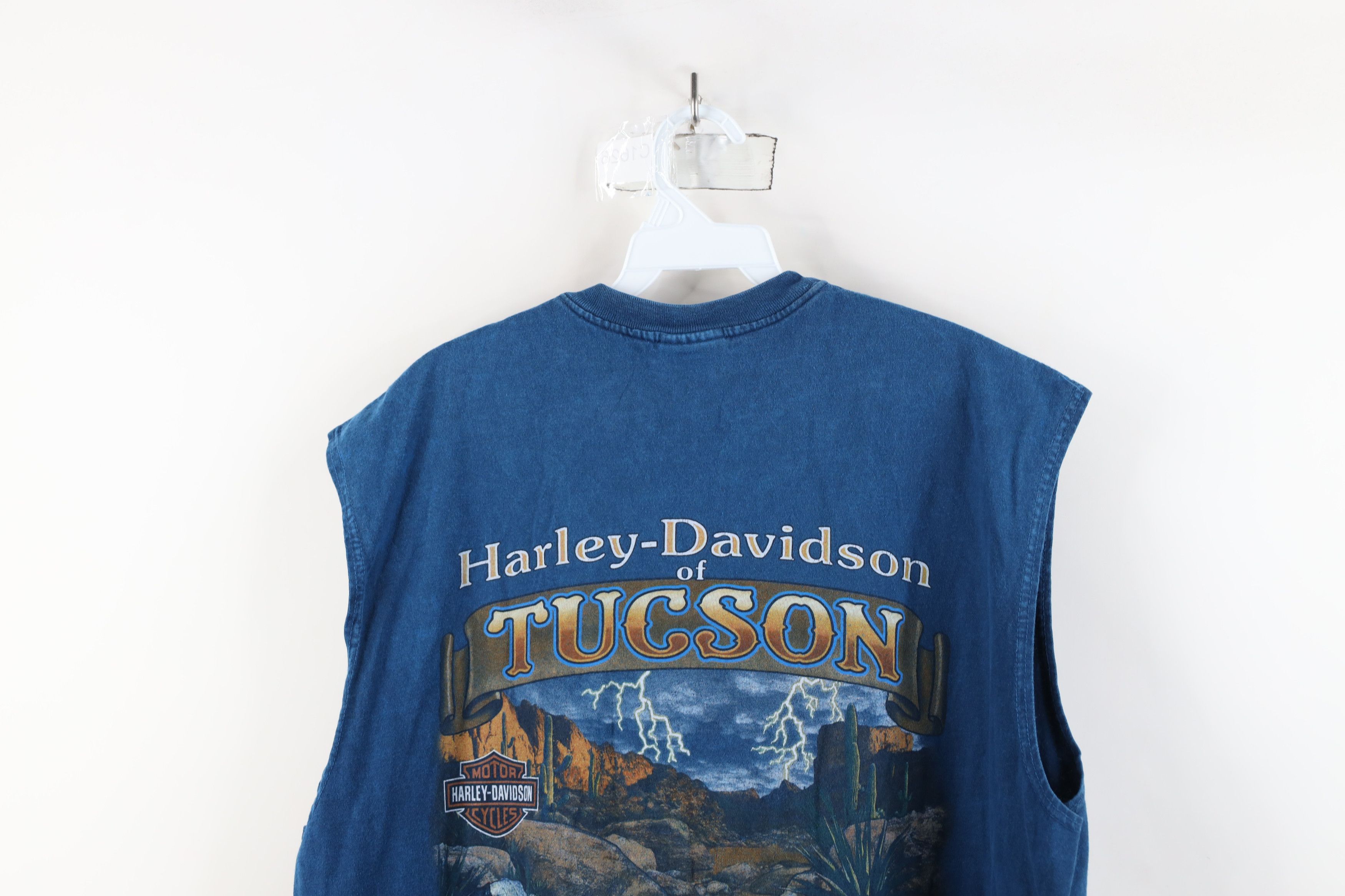 Harley Davidson × Vintage Vintage Y2K 2008 Harley Davidson Wash Sleeveless T-Shirt USA Size US XL / EU 56 / 4 - 9 Thumbnail