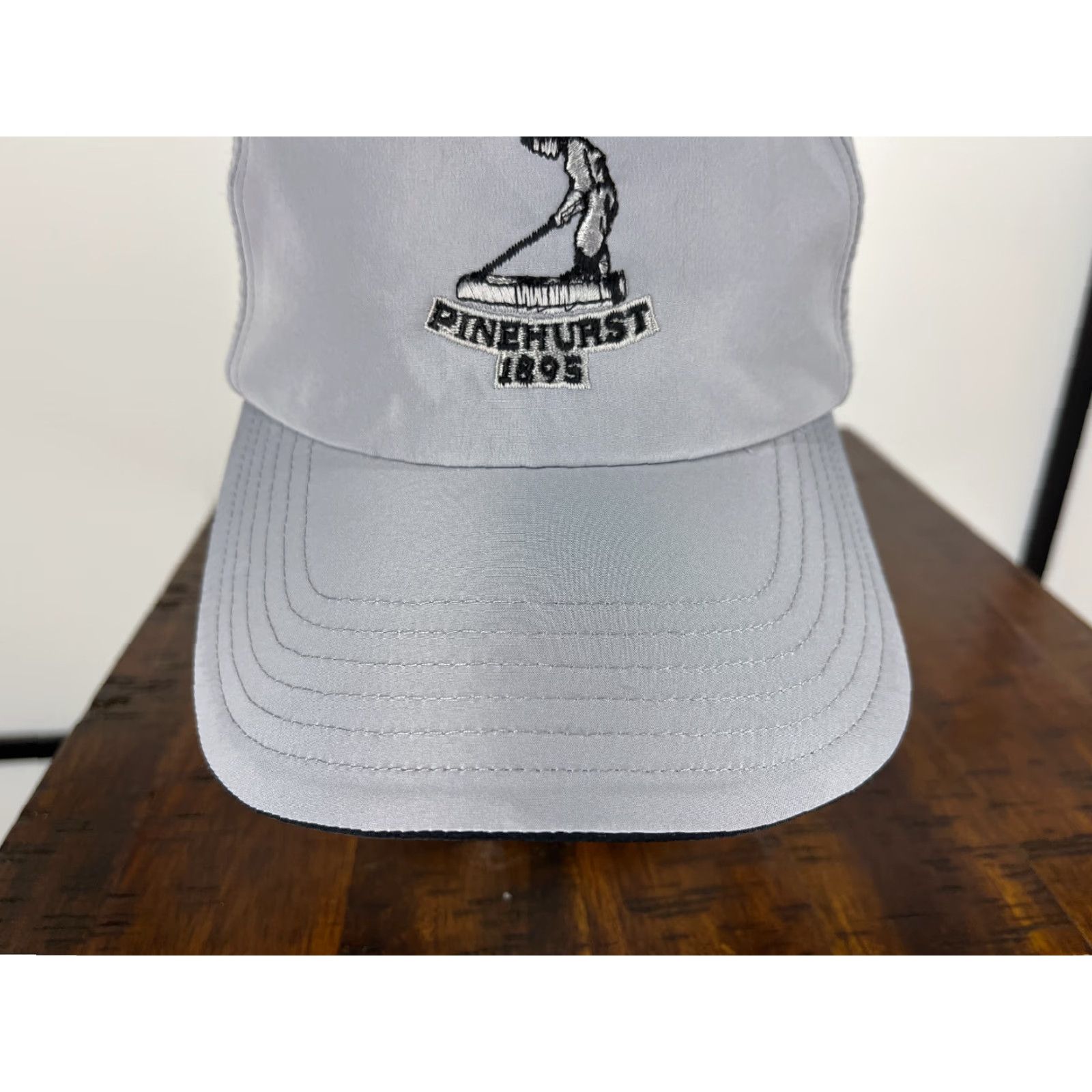 Adidas Adidas x Pinehurst 1895 Resort Hat Cap Strap Back Adult OS Gray Poly Embroidered Size ONE SIZE - 3 Thumbnail