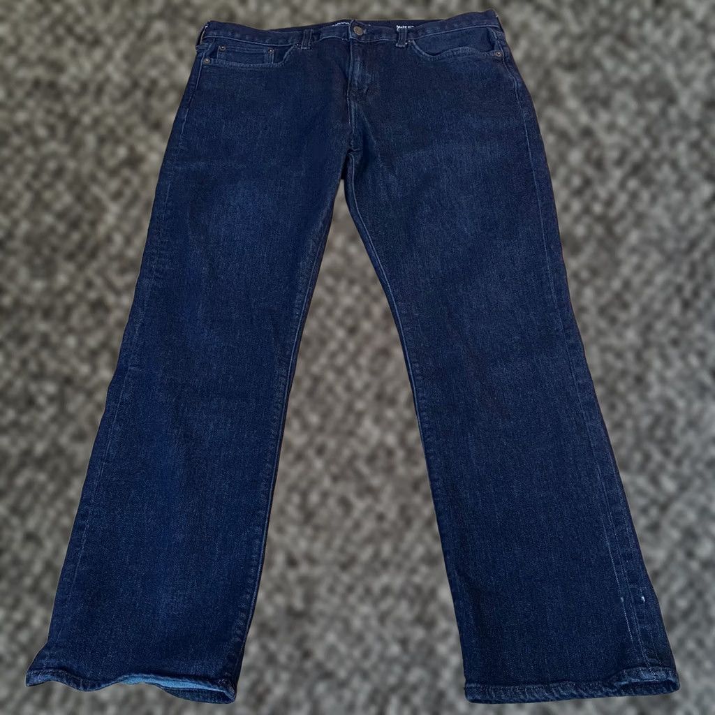 Banana Republic Banana Republic Travel Jean Mens 36x32 Slim Fit Denim Jeans Dark Indigo Wash 5-Pocket Stretch Modern Casual Size US 36 / EU 52 - 1 Thumbnail