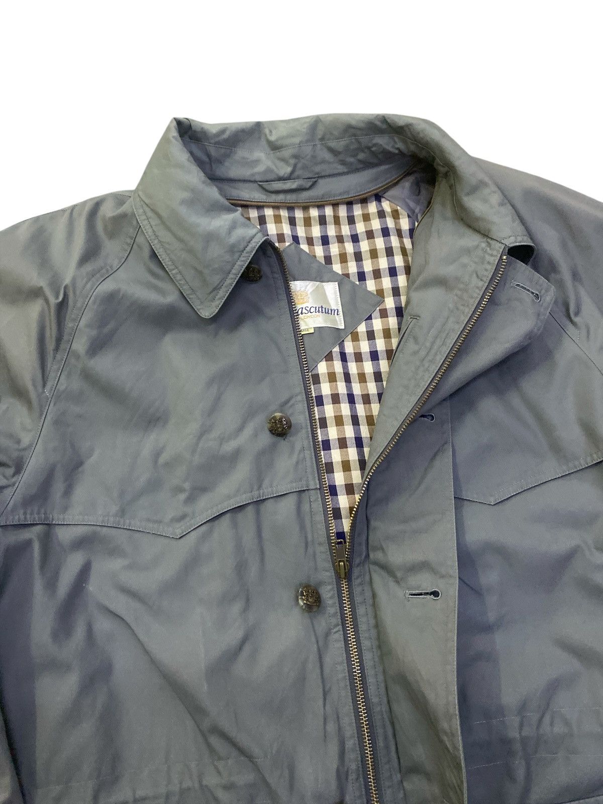 Aquascutum × Vintage Vintage Aquascutum Trench Coat Parka Jacket Size US L / EU 52-54 / 3 - 20 Thumbnail