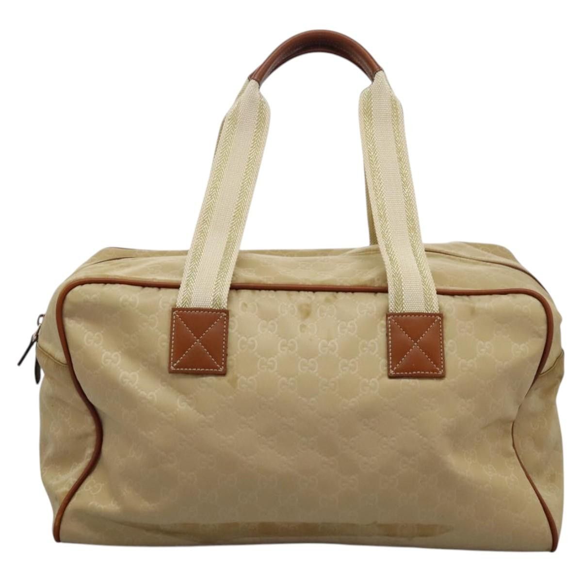 Gucci GUCCI GG Canvas Boston Bag Nylon Beige Size ONE SIZE - 3 Thumbnail