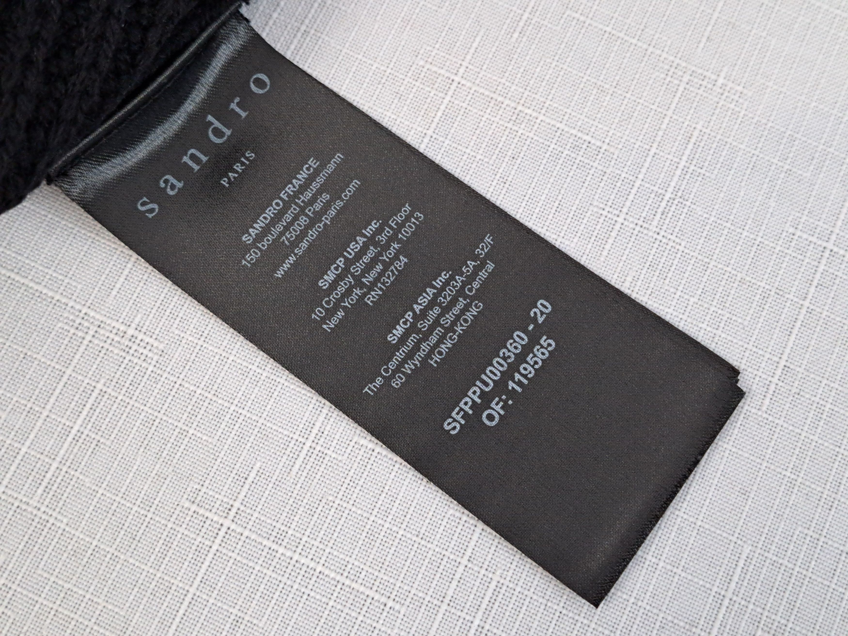 Sandro Sandro wool blend sweater in black. Size 3. Size M / US 6-8 / IT 42-44 - 7 Thumbnail