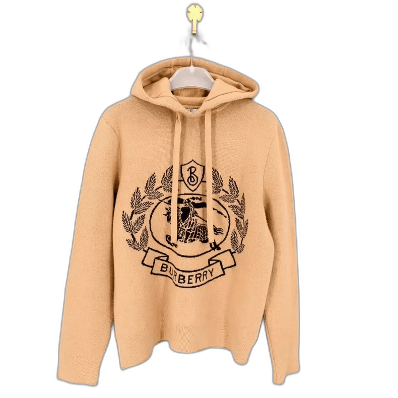 Burberry Burberry Logo Pattern Loose Hooded Sweater-yf Size US M / EU 48-50 / 2 - 1 Thumbnail