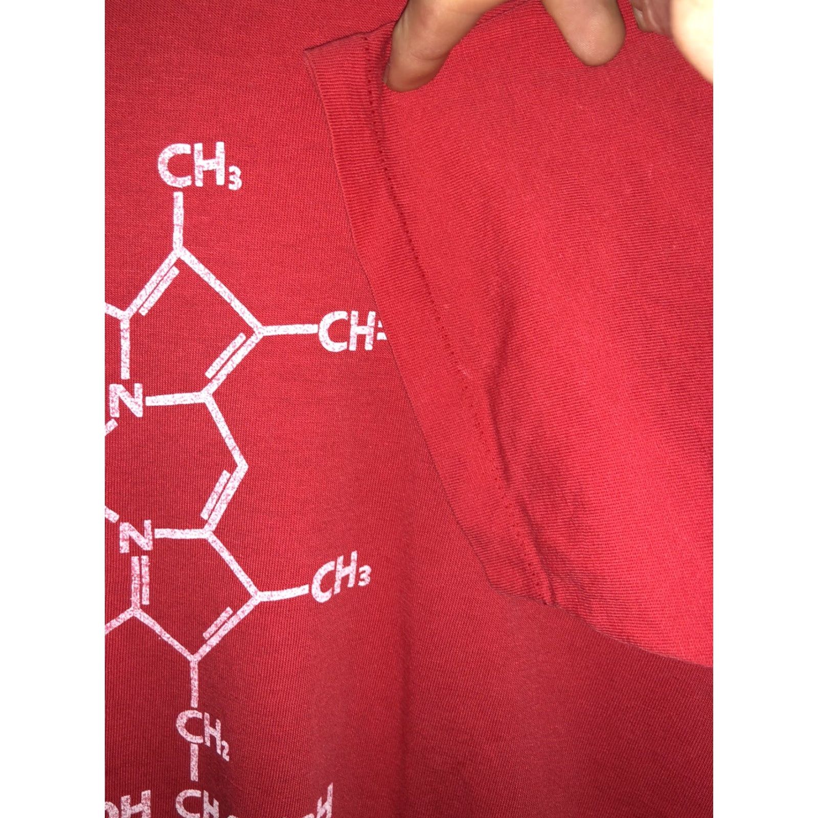Hanes VINTAGE Hanes Chemistry Shirt Ccho2 Lab Red Large 80s Men T-Shirt Size US M / EU 48-50 / 2 - 2 Thumbnail