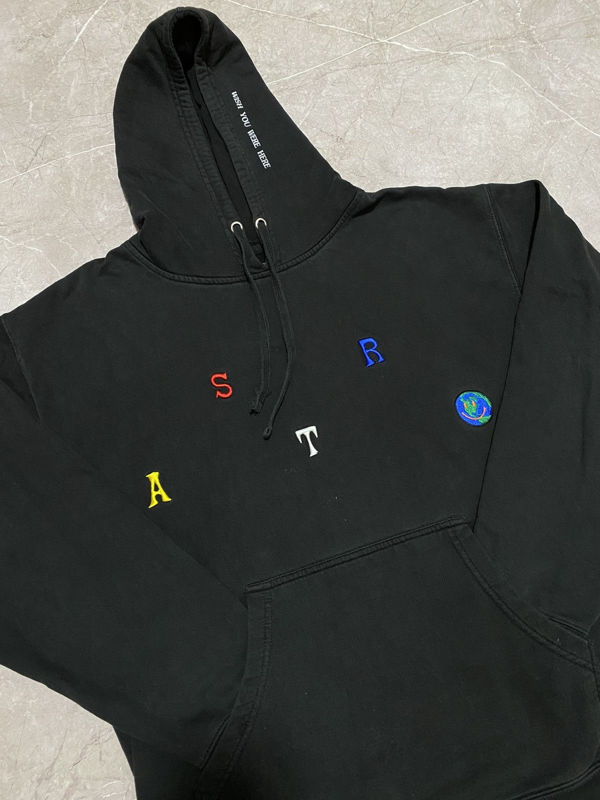Travis Scott × Vintage Rare Y2K Travis Scott Astroworld Wish You Were Here Hoodie Size US L / EU 52-54 / 3 - 4 Thumbnail