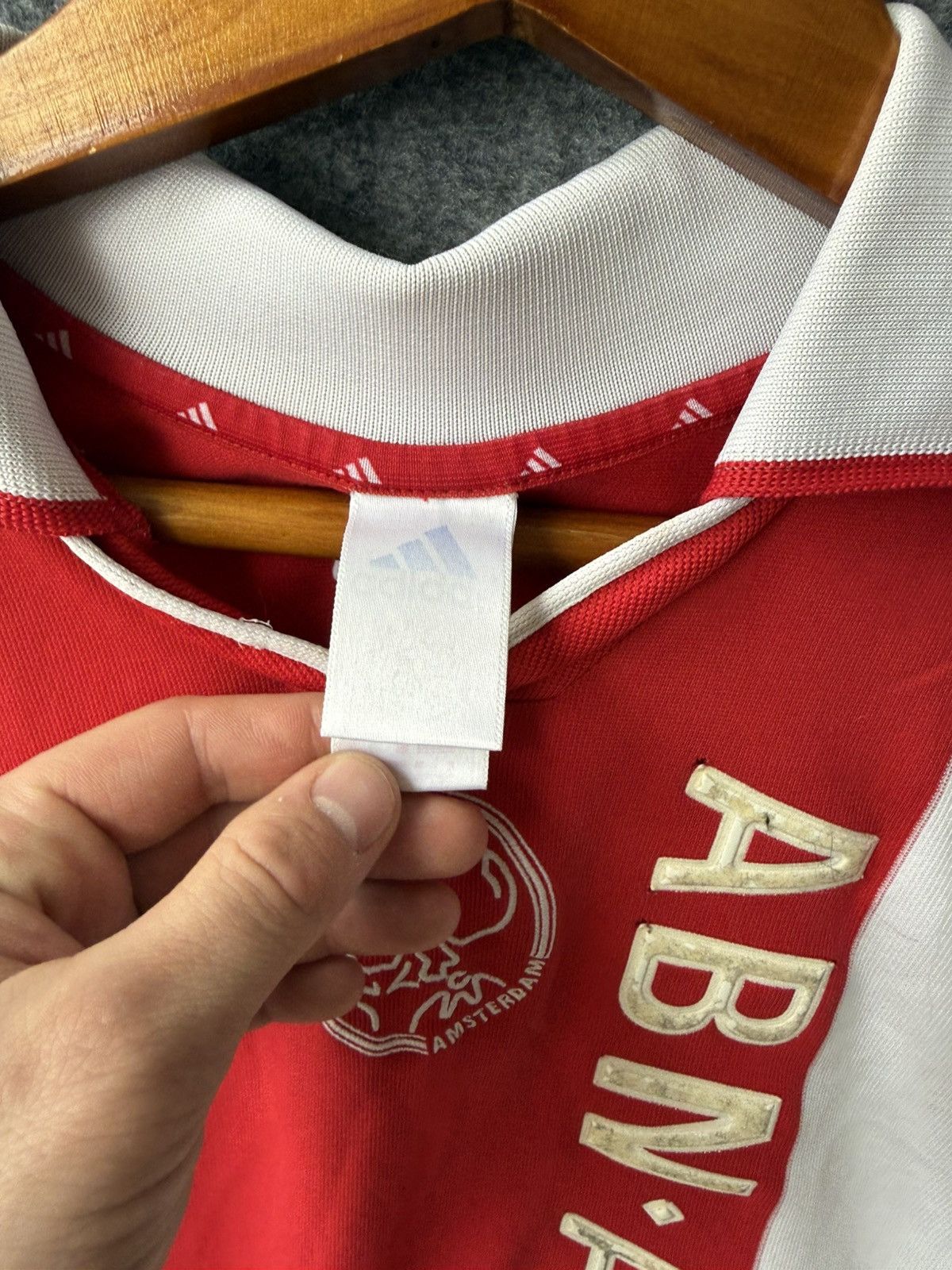 Adidas Vintage Adidas Ajax Amsterdam 2000s home football shirt Size US L / EU 52-54 / 3 - 13 Thumbnail