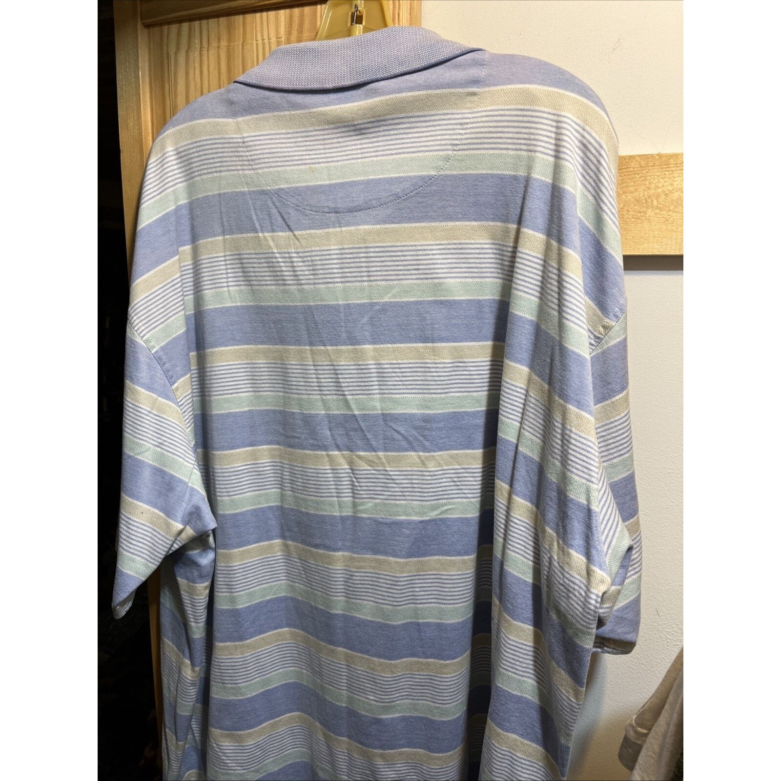 Other Pro Tour Performance Men’s XXL Blue Striped Golf Polo Shirt Size US XXL / EU 58 / 5 - 10 Thumbnail