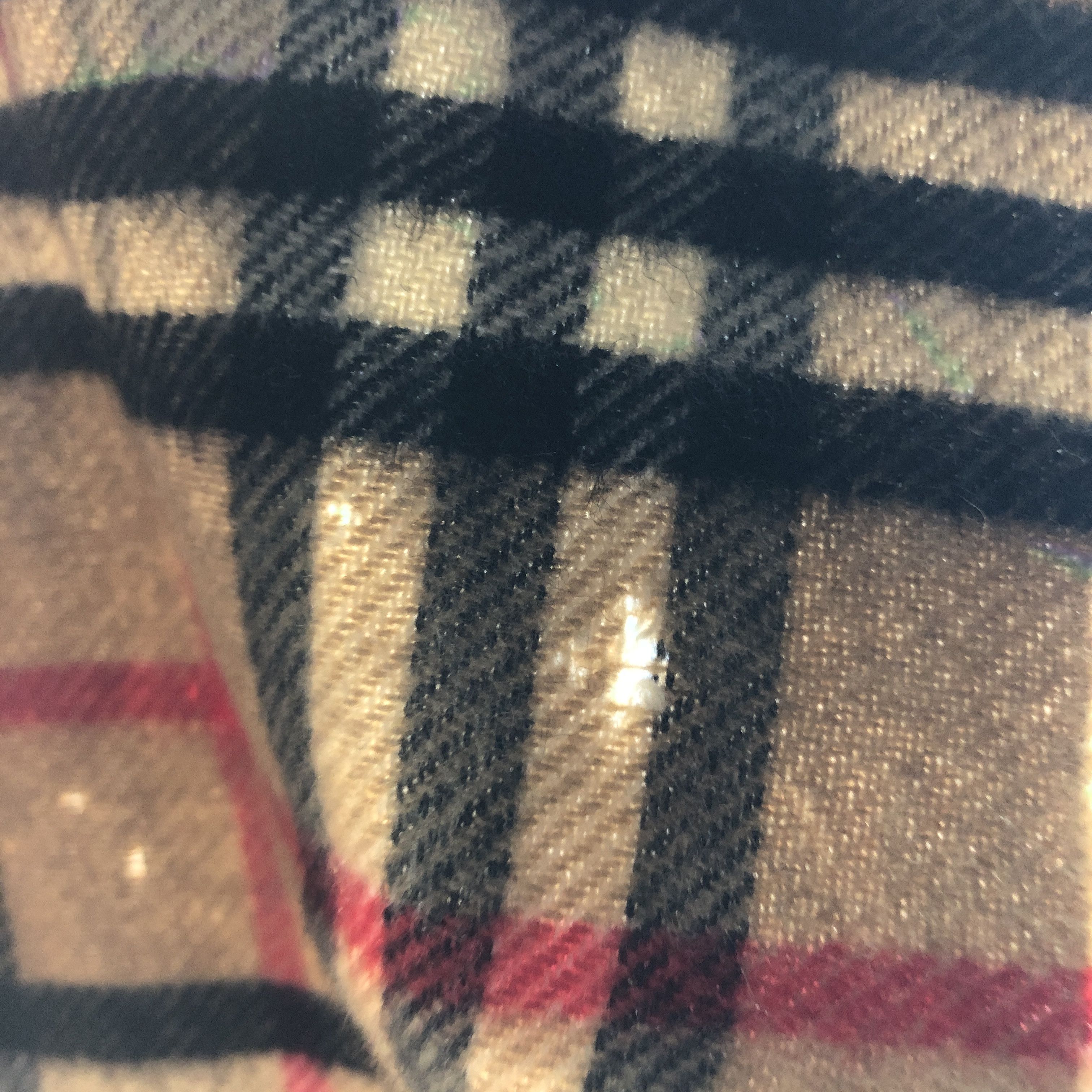 Burberry Burberrys Nova Check Tan Wool Scarf Muffler V2696 Size ONE SIZE - 13 Thumbnail