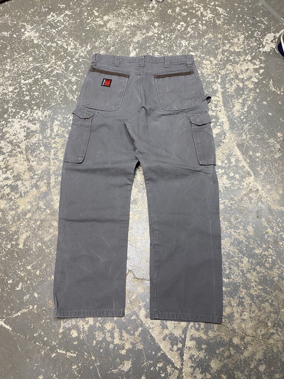 Carhartt × Dickies × Vintage Vintage Wrangler Riggs Carpenter Double Knee Baggy Fit Pants Size US 35 - 8 Thumbnail