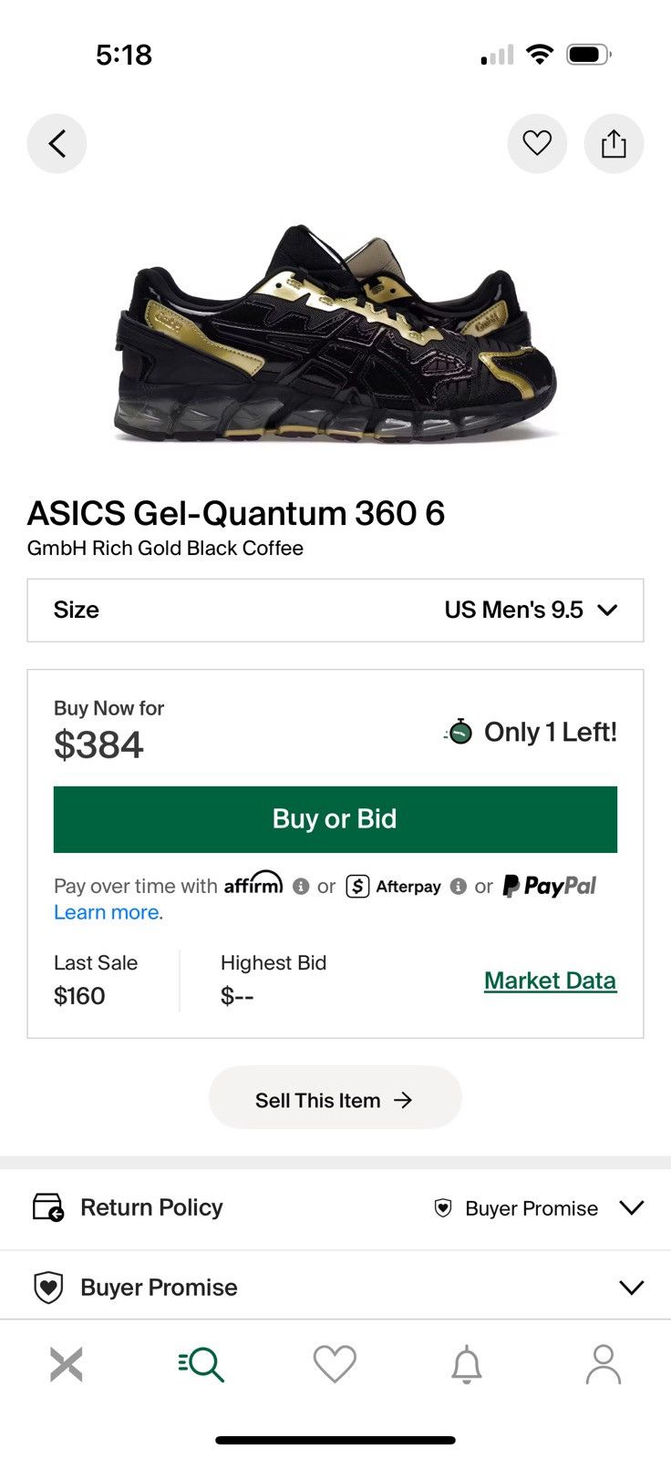 Asics × GmbH ASICS Gel-Quantum 360 6 Size US 9.5 / EU 42-43 - 2 Thumbnail