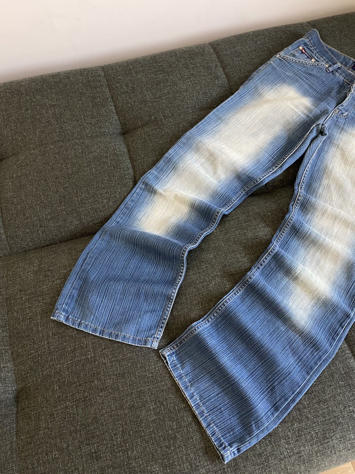 Diesel Vintage Flared Jeans Washed Faded Y2K Japanese Baggy