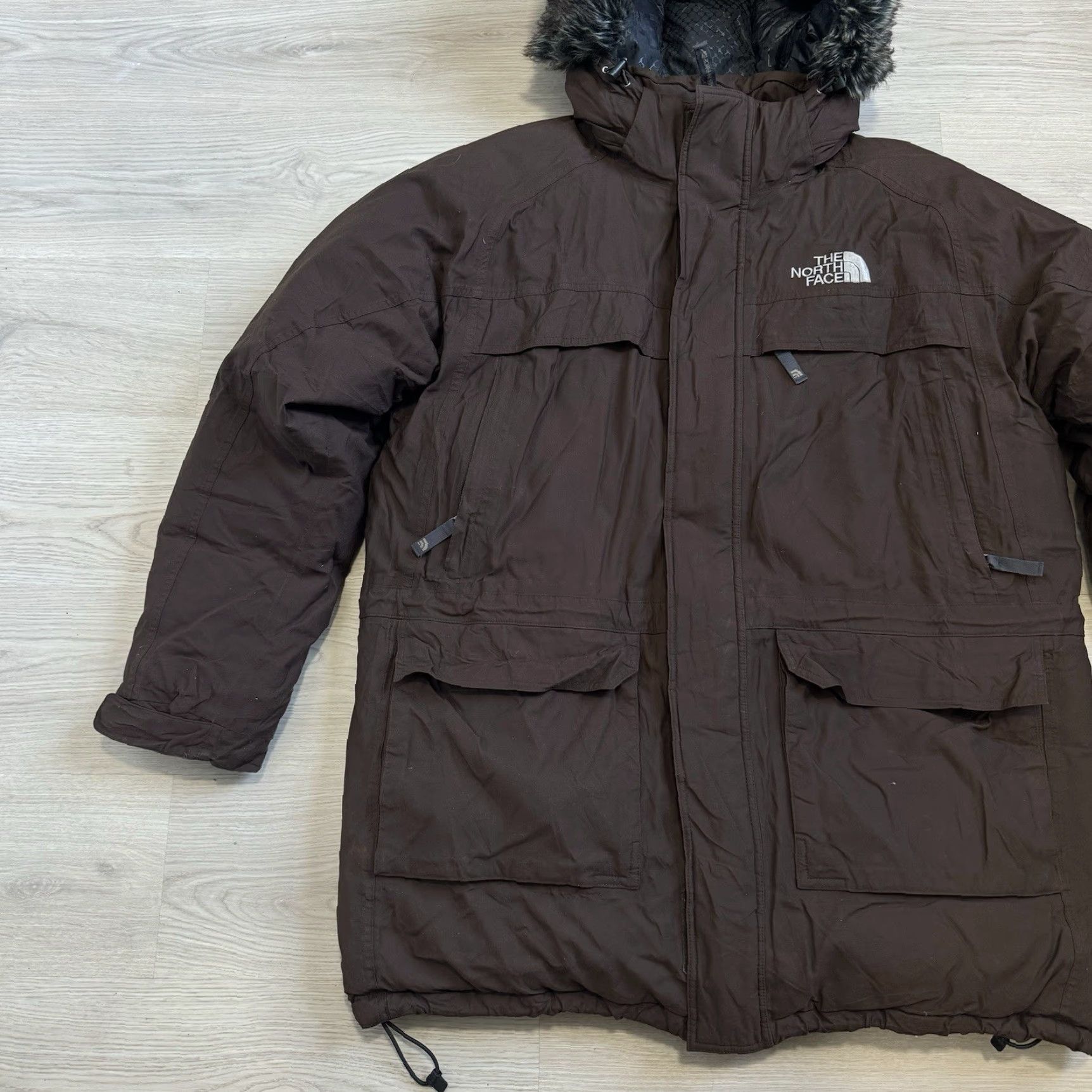 The North Face VINTAGE The North Face McMurdo Expedition Parka Jacket XL Brown RARE Weatherproof Windproof Insulated Hooded Zipper Pockets Logo 80s 90s Mens Size US XL / EU 56 / 4 - 3 Thumbnail