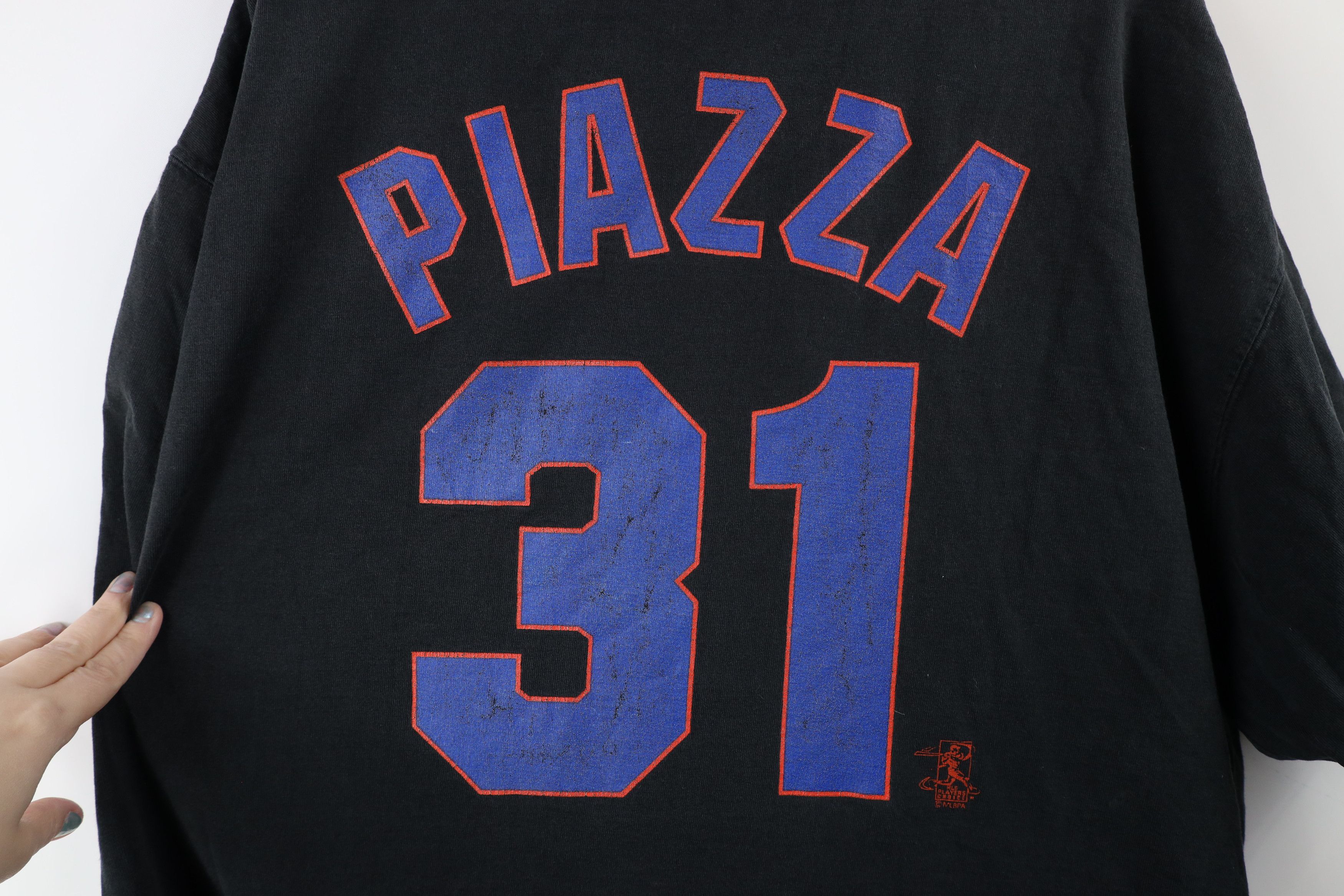 Majestic Vintage Majestic Piazza New York Mets Baseball T-Shirt Black Size US XL / EU 56 / 4 - 8 Thumbnail