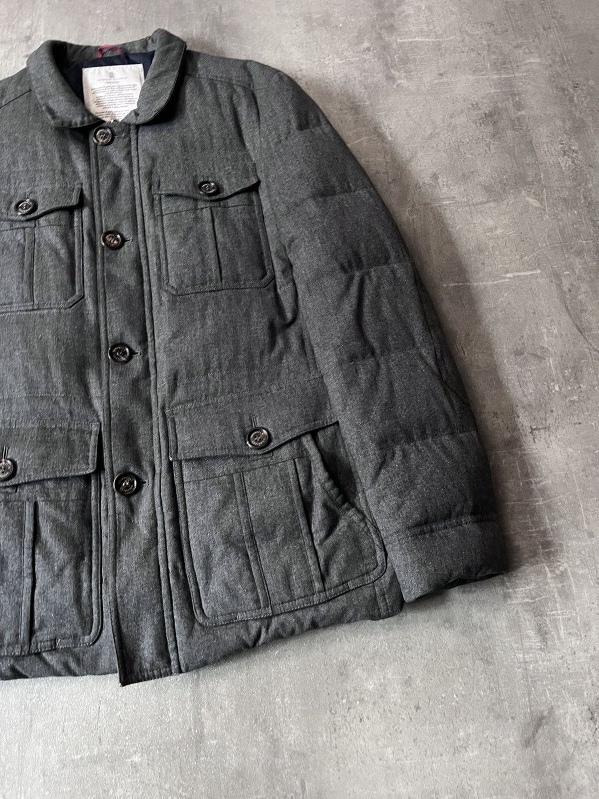 Brunello Cucinelli Brunello Cucinelli multi pocket jacket wool silk cashmere Size US L / EU 52-54 / 3 - 3 Thumbnail
