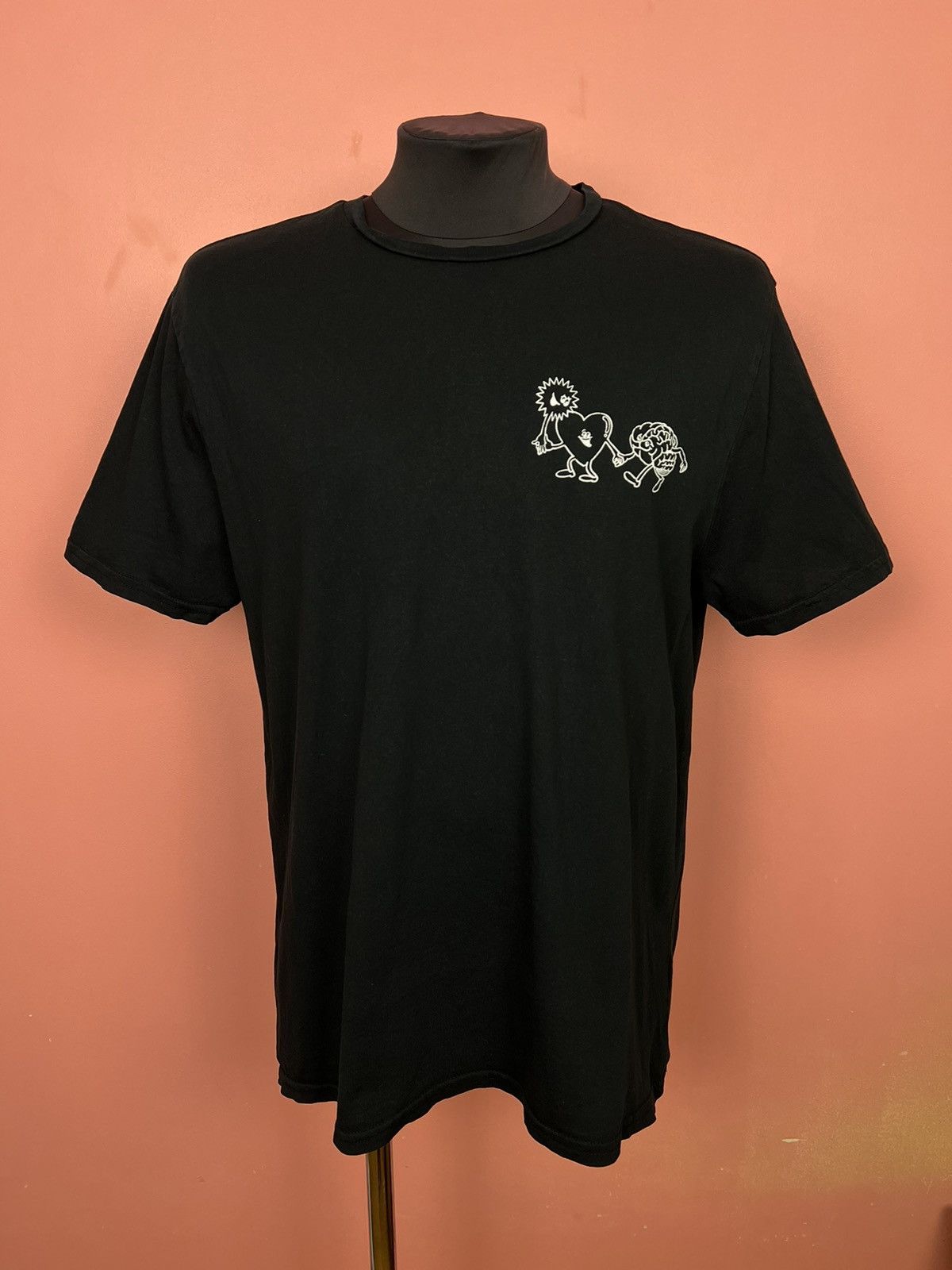 Allsaints Allsaints tee shirt printed heart + brain printed oversized Size US M / EU 48-50 / 2 - 1 Thumbnail