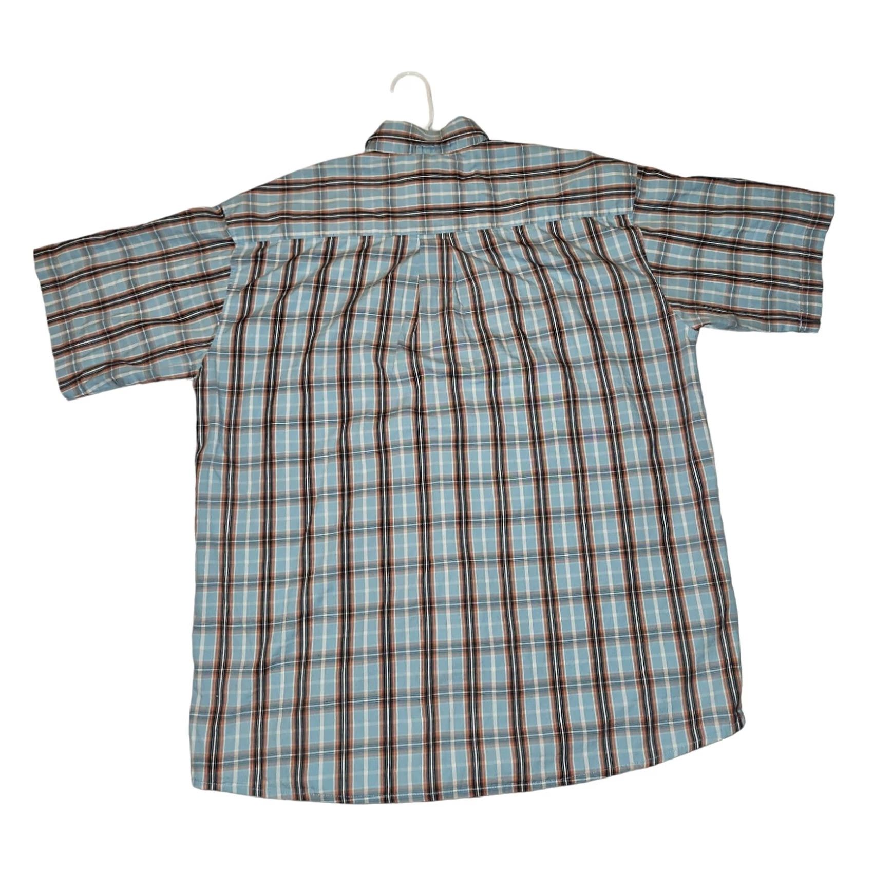 Wrangler Wrangler Shirt Mens XL 20x Button Down Men Short Sleeve Plaid Western Cowboy Casual Size US XL / EU 56 / 4 - 6 Thumbnail