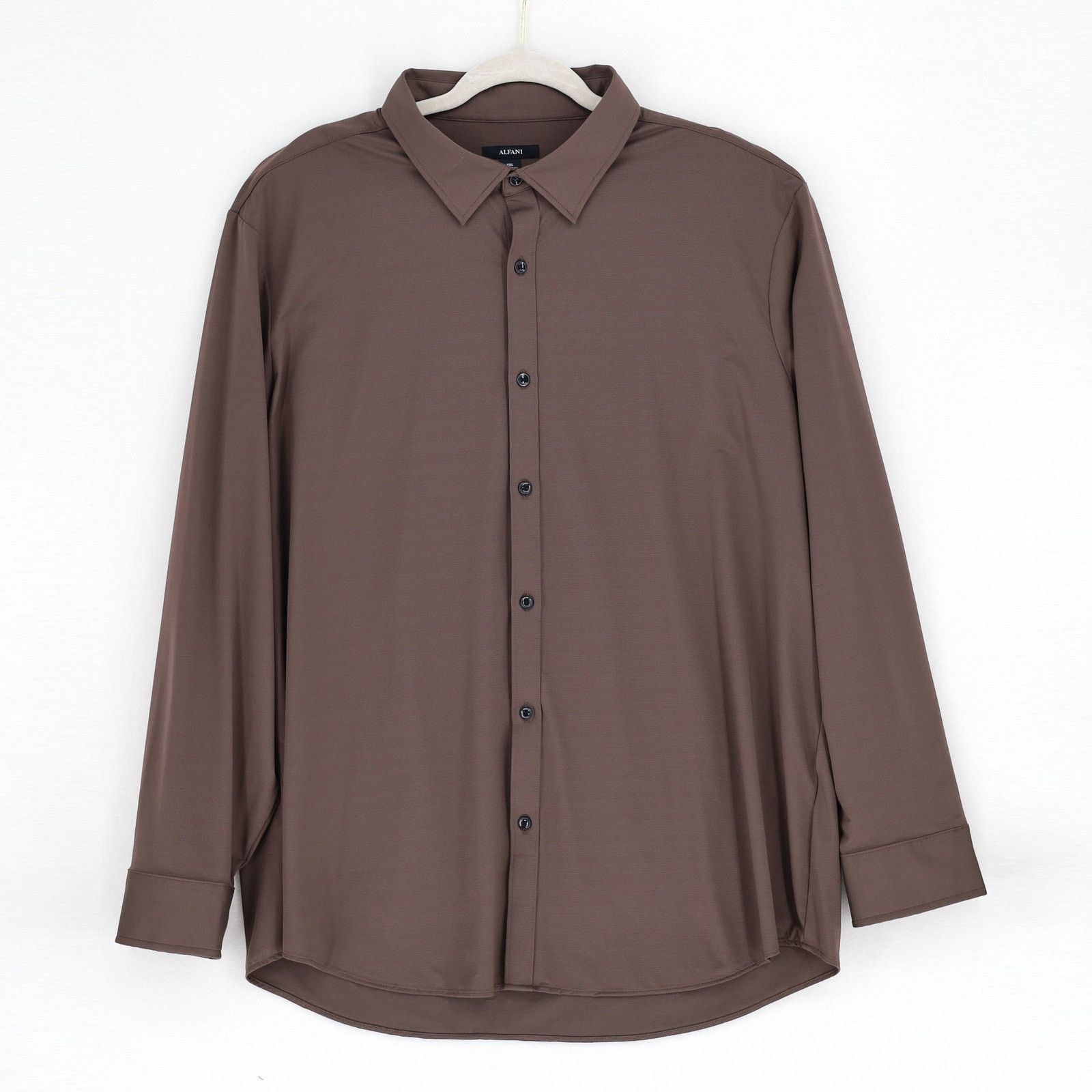 Alfani Alfani Men's Brown Jersey Casual Performance Shirt Size XXL Size US XXL / EU 58 / 5 - 2 Thumbnail