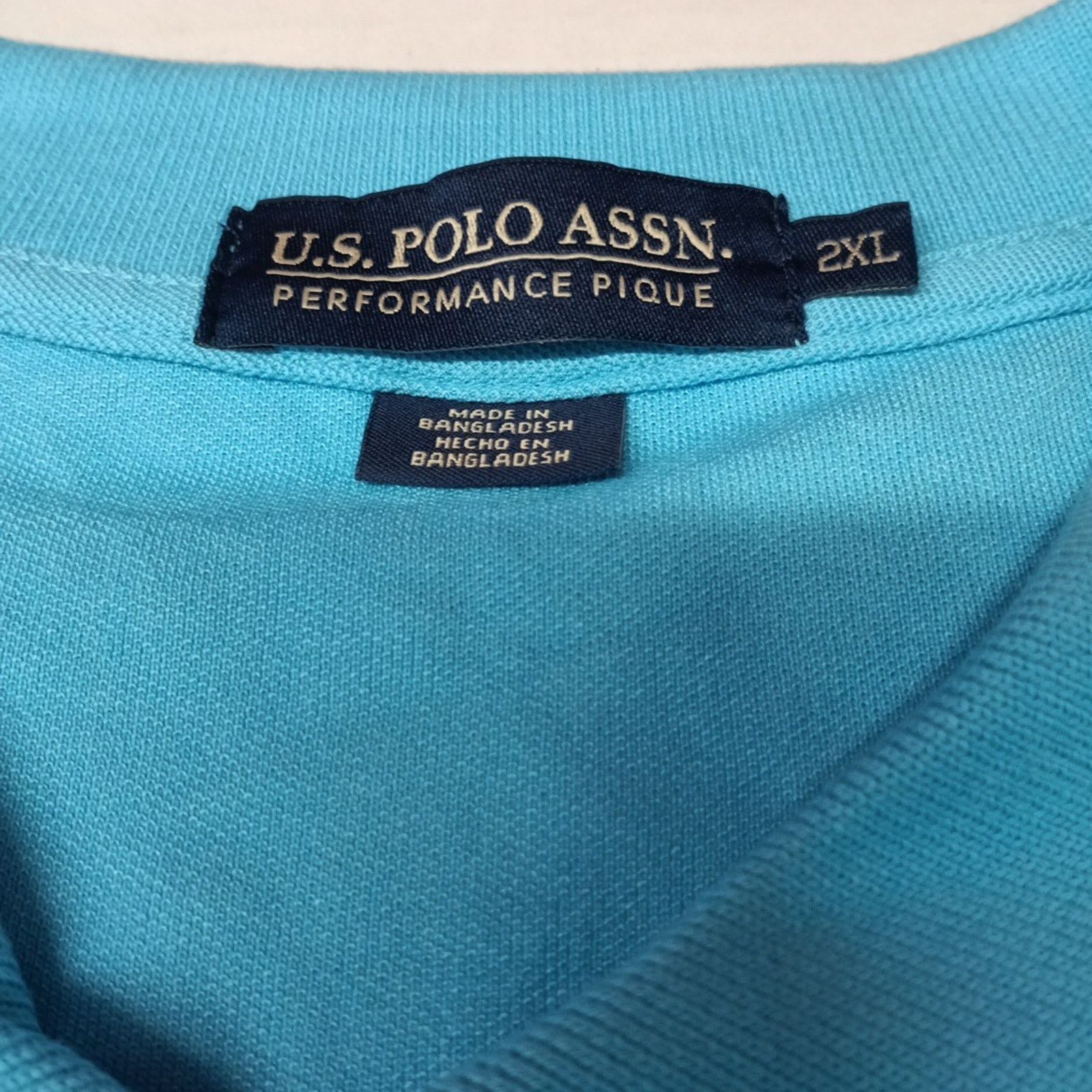 U.S. Polo Assn. U.S. Polo Assn. Pique Polo Shirt Men's Size 2XL River Blue Size US XXL / EU 58 / 5 - 4 Thumbnail