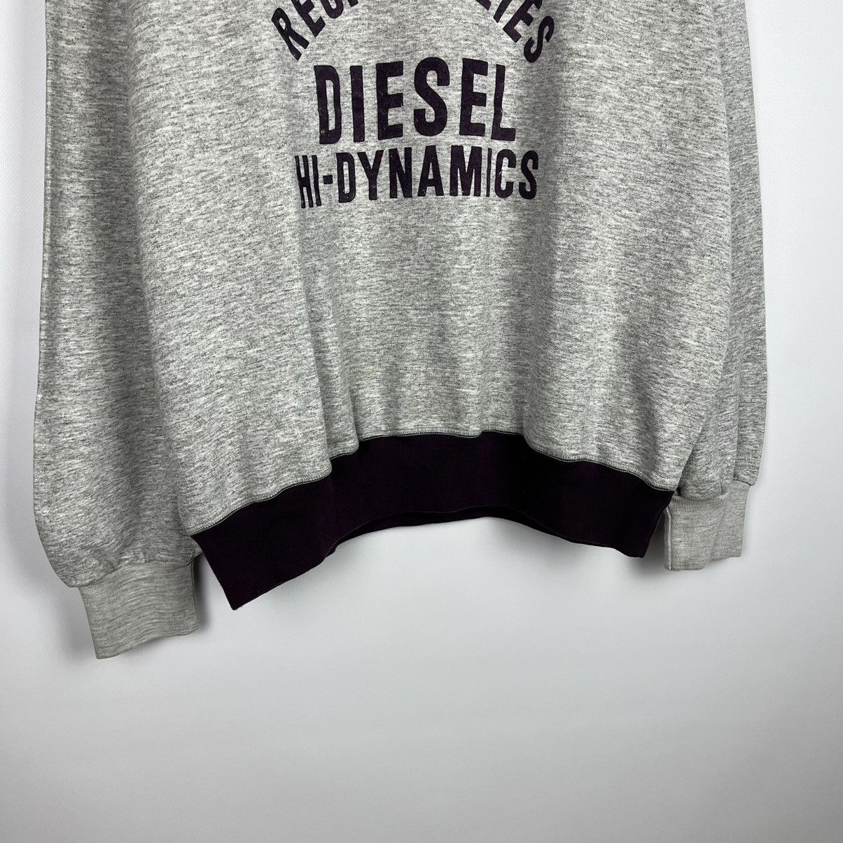 Diesel Vintage Y2K Diesel Big Logo Sweatshirt Gray Avant Garde Size US M / EU 48-50 / 2 - 3 Thumbnail
