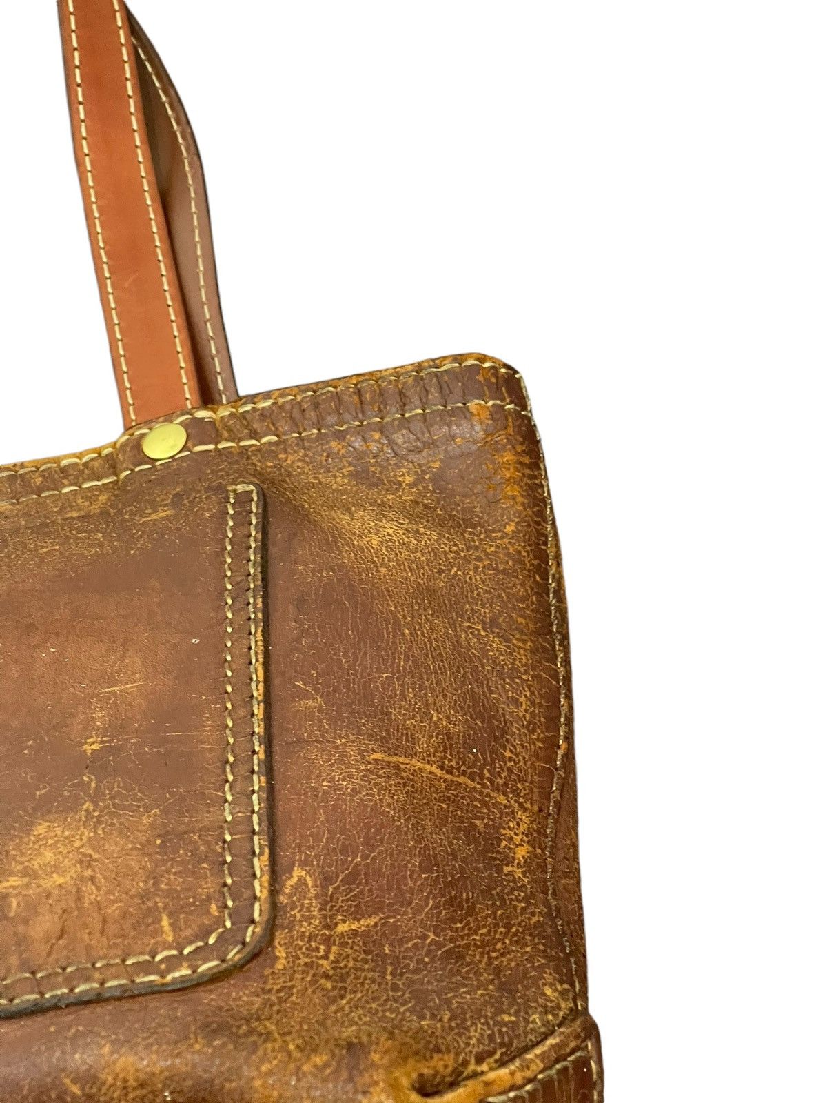 Genuine Leather Full Leather Patina Unknown Tote Shoulder Bag 1🟩0 Size ONE SIZE - 10 Thumbnail