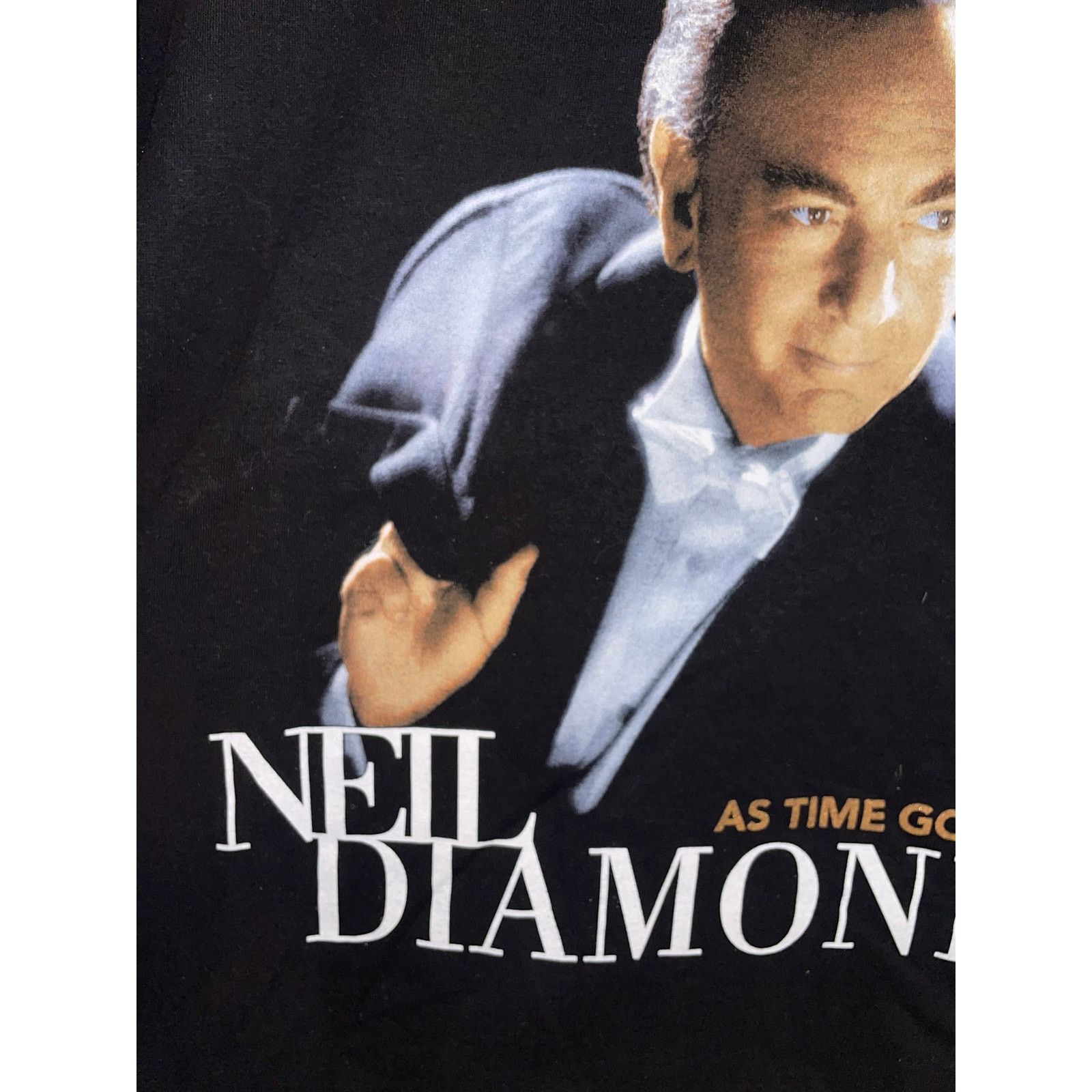 Vintage Womens Vintage Neil Diamond Shirt As Time Goes By Tee 1998 X Size XL / US 12-14 / IT 48-50 - 3 Thumbnail