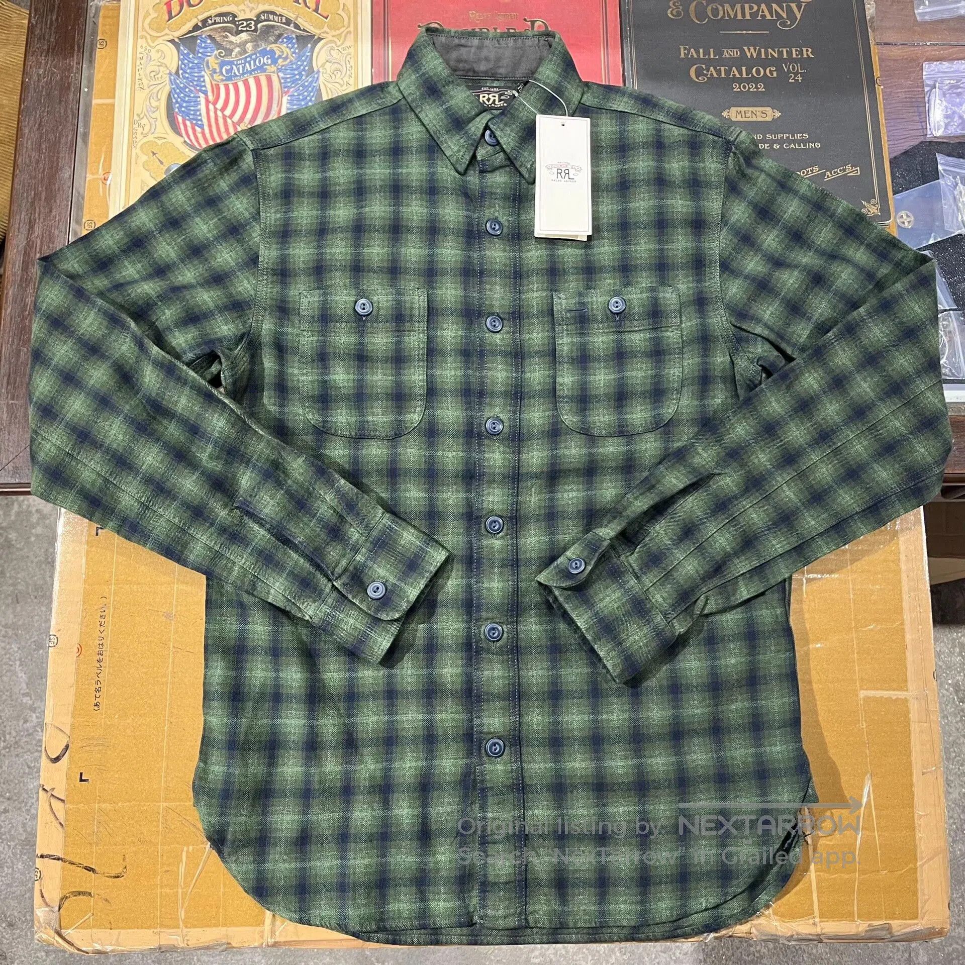 RRL Ralph Lauren RRL Green Plaid Shirt. Size US XS / EU 42 / 0 - 2 Thumbnail