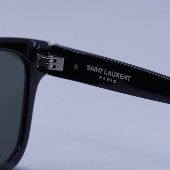 Saint Laurent Paris Saint Laurent SLM68 001 Sunglasses Black Square Frame Size ONE SIZE - 7 Thumbnail
