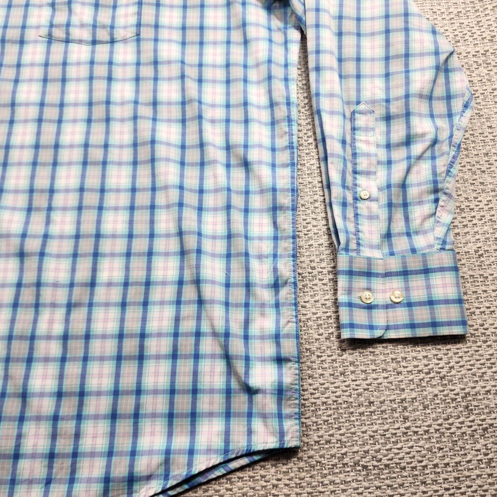 Peter Millar Peter Millar Shirt Mens 2XL Blue Plaid Summer Comfort Stretch Button Up Easy Care Size US XXL / EU 58 / 5 - 2 Thumbnail