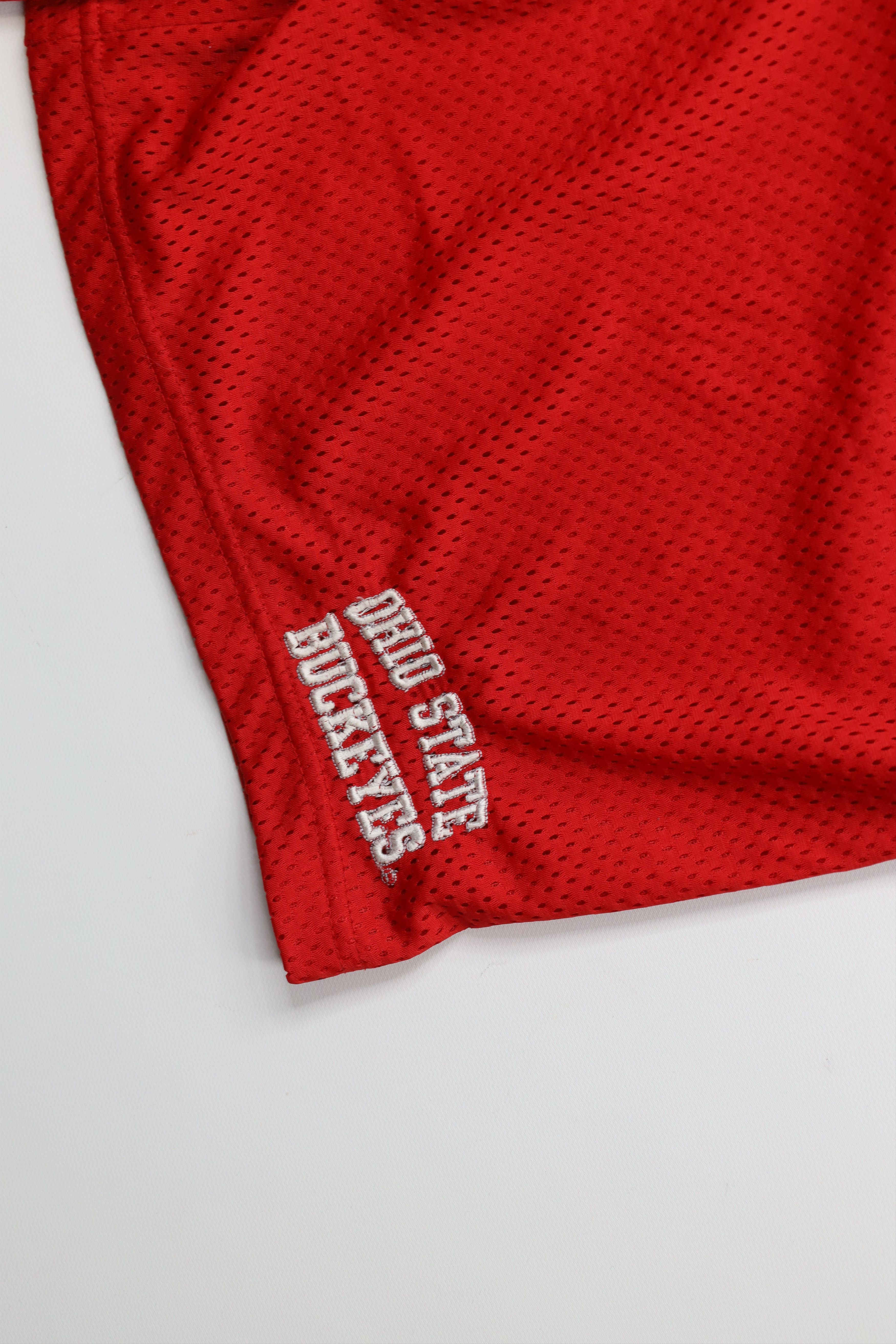 Vintage Vintage 90s Ohio State University Above Knee Mesh Shorts Size US 34 / EU 50 - 5 Thumbnail