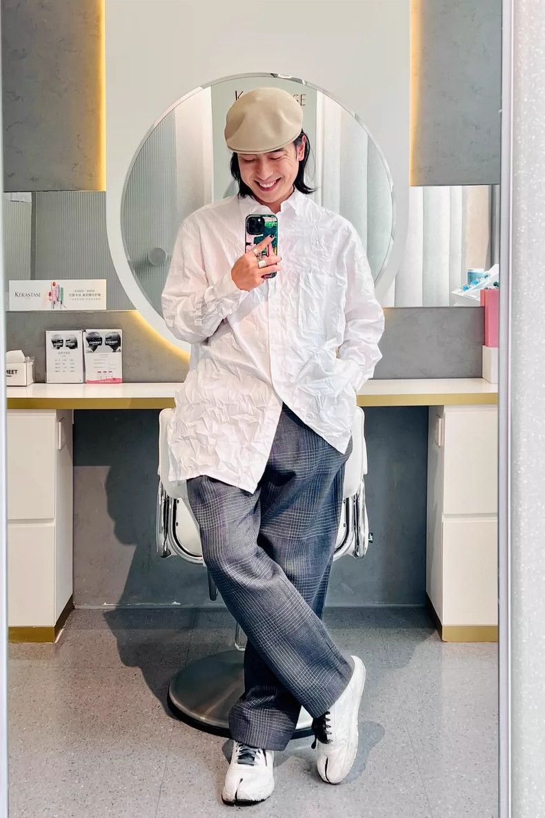 Yohji Yamamoto Yohji Yamamoto Mainline White Pleated Shirt 2505-Nextarrow Size US M / EU 48-50 / 2 - 6 Thumbnail