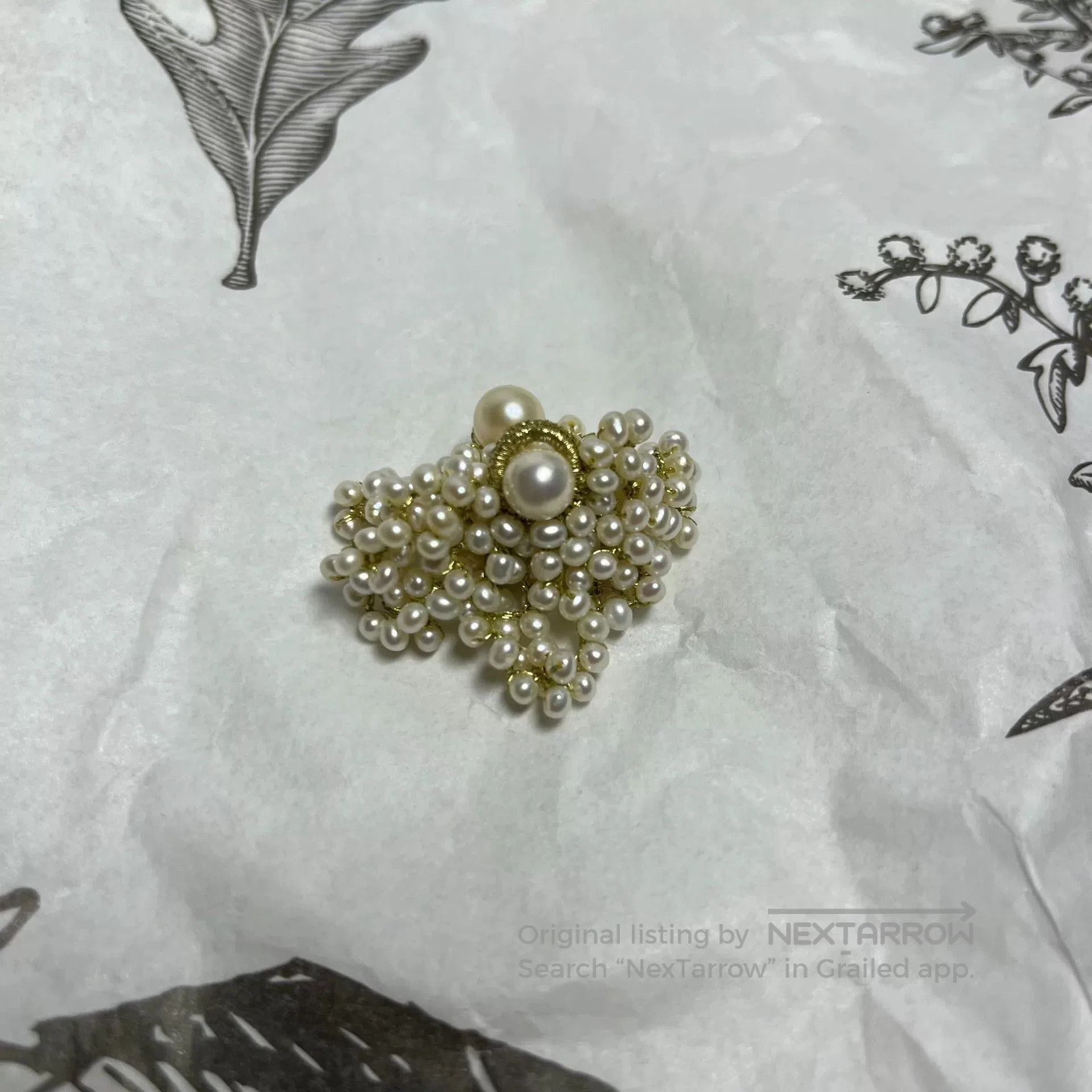 FUSAI Fua Accessory Pearl Earrings. Size ONE SIZE - 3 Thumbnail