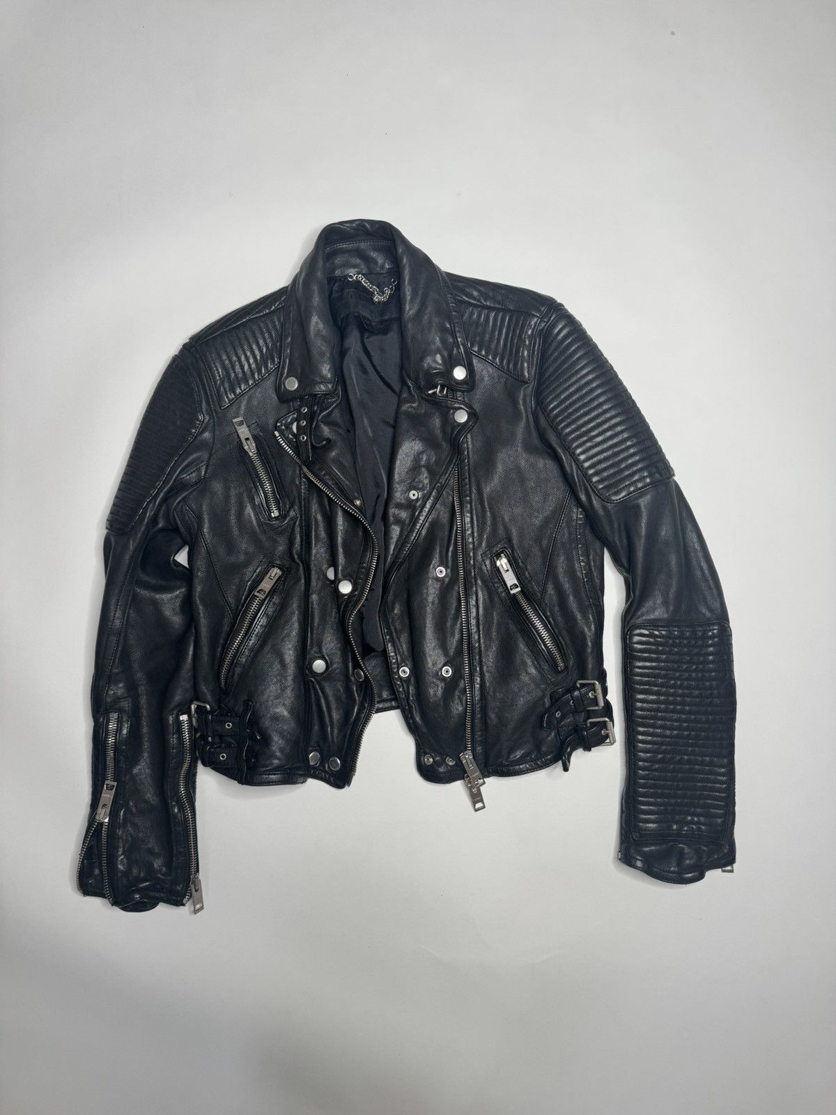 Burberry Prorsum Burberry Prorsum SS11 Loseley Quilted Biker Leather Jacket Size US S / EU 44-46 / 1 - 1 Thumbnail