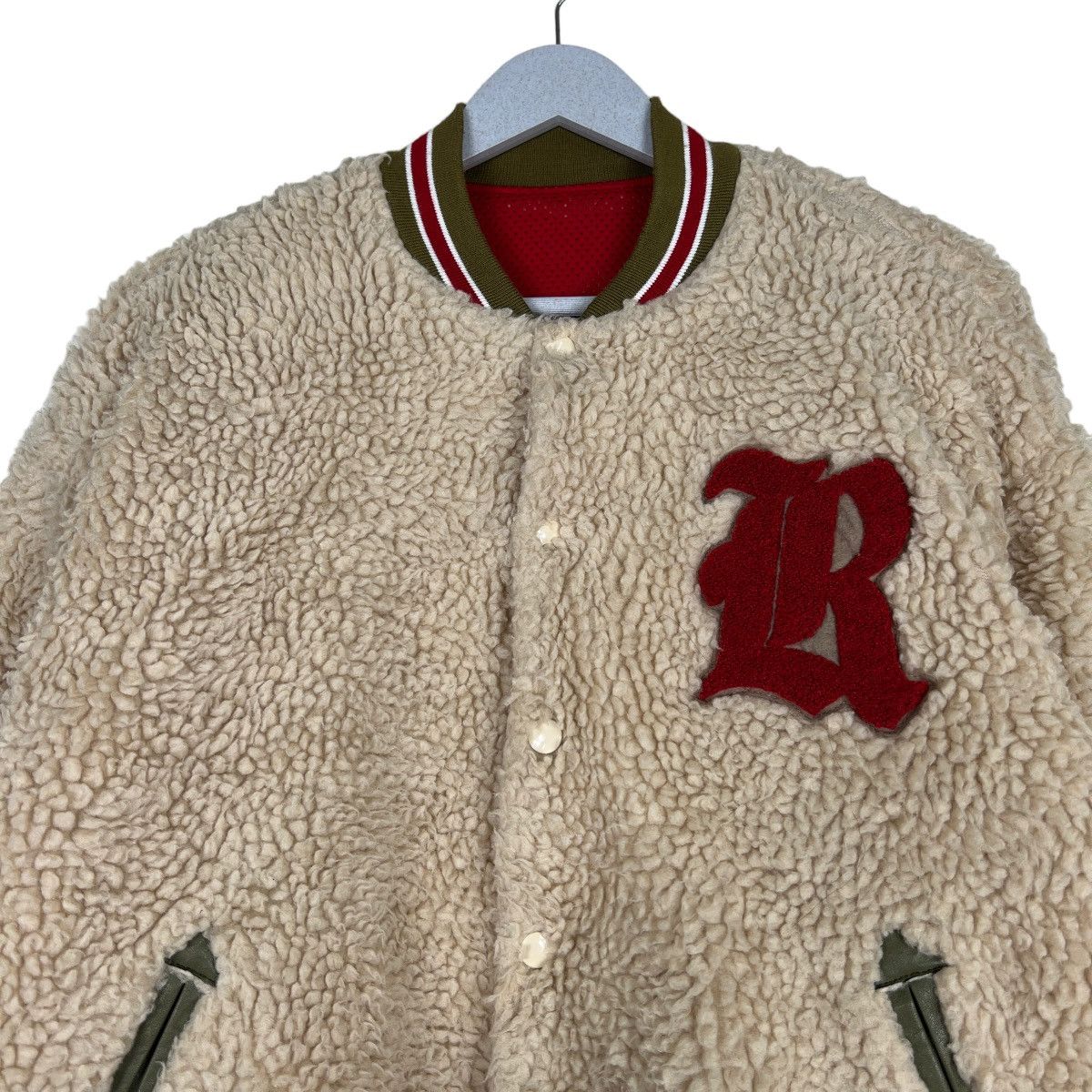 Japanese Brand 🔥 RODEO CROWN DEEP PILE FLEECE BOMBER JACKET Size US M / EU 48-50 / 2 - 3 Thumbnail