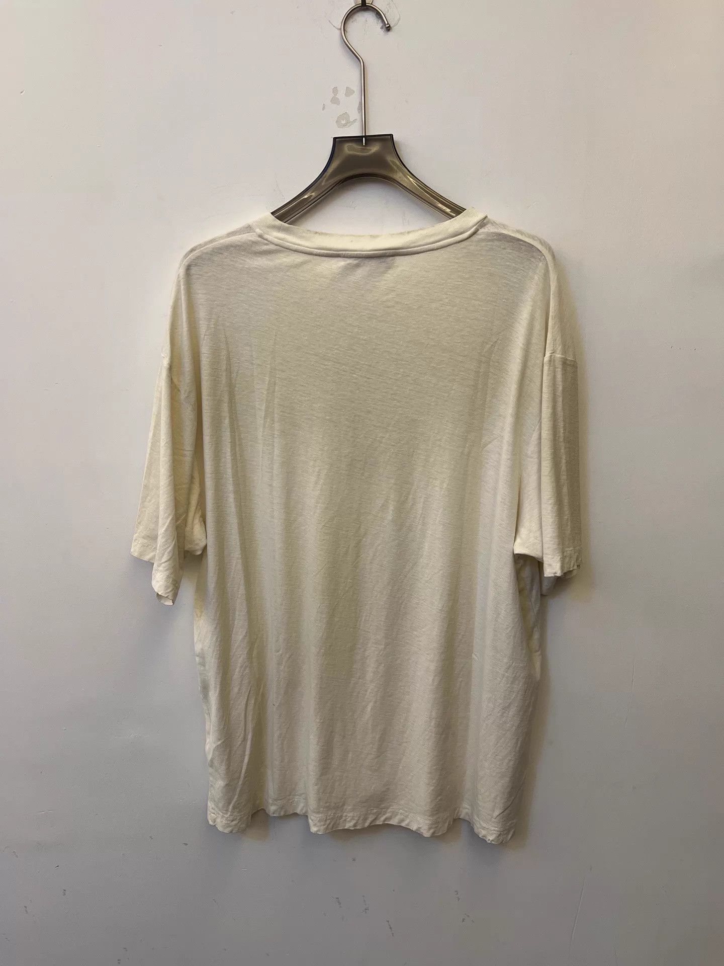 Acne Studios Acne 1996 Logo Oversized Retro T-Shirt Unisex L Gray/White Size US L / EU 52-54 / 3 - 3 Thumbnail