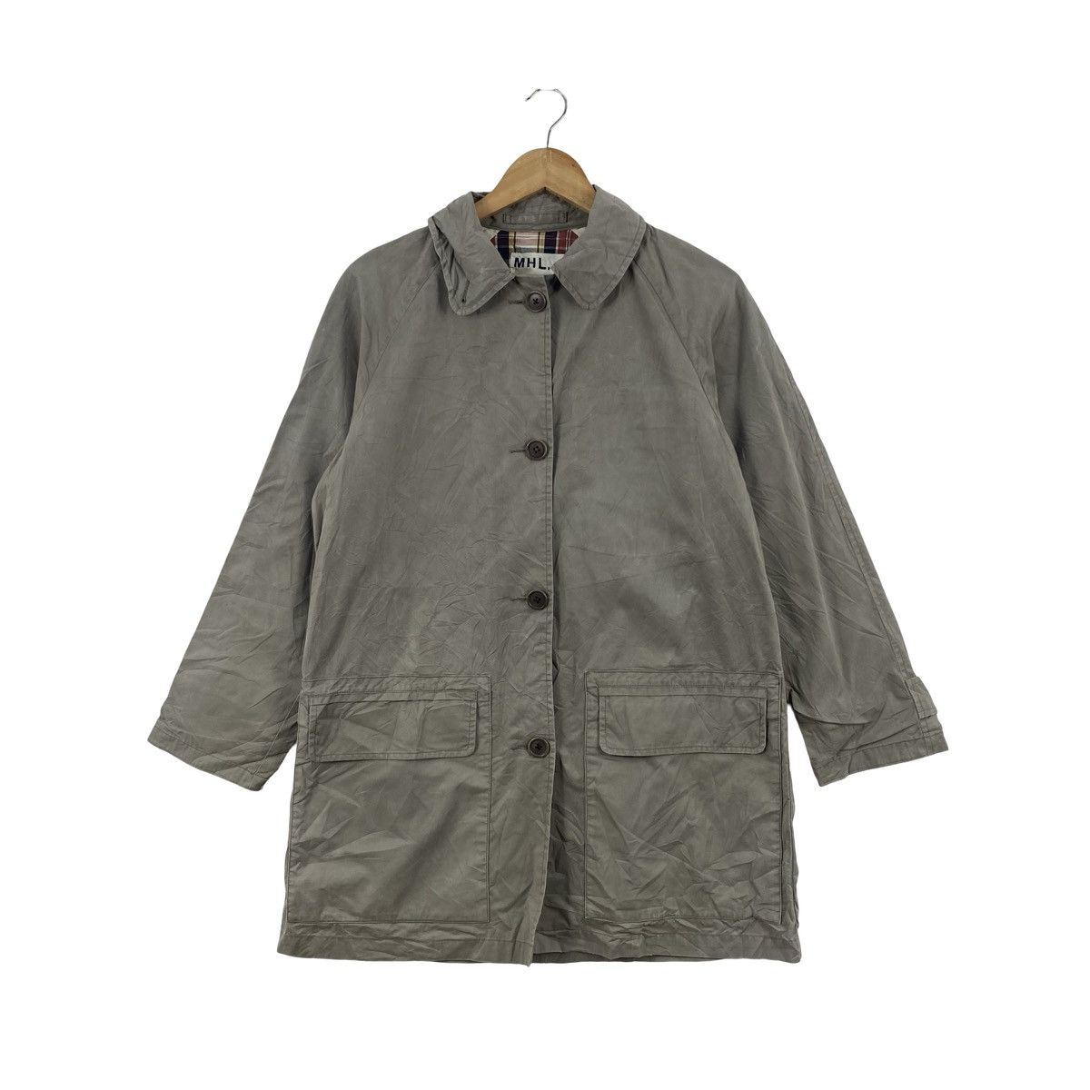 Margaret Howell Vintage MHL MARGARET HOWELL Utility Coat Jacket Plaid Lining Size US L / EU 52-54 / 3 - 1 Thumbnail