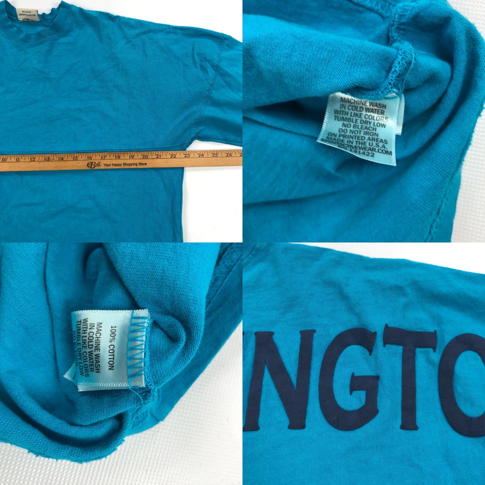 ESPIRIT Spirit Jersey Shirt Womens S UNCW UNC Wilmington Teal Blue Sammy Seahawk UNC Wilmington Seahawks 90s (if applicable) Womens Size S / US 4 / IT 40 - 8 Thumbnail
